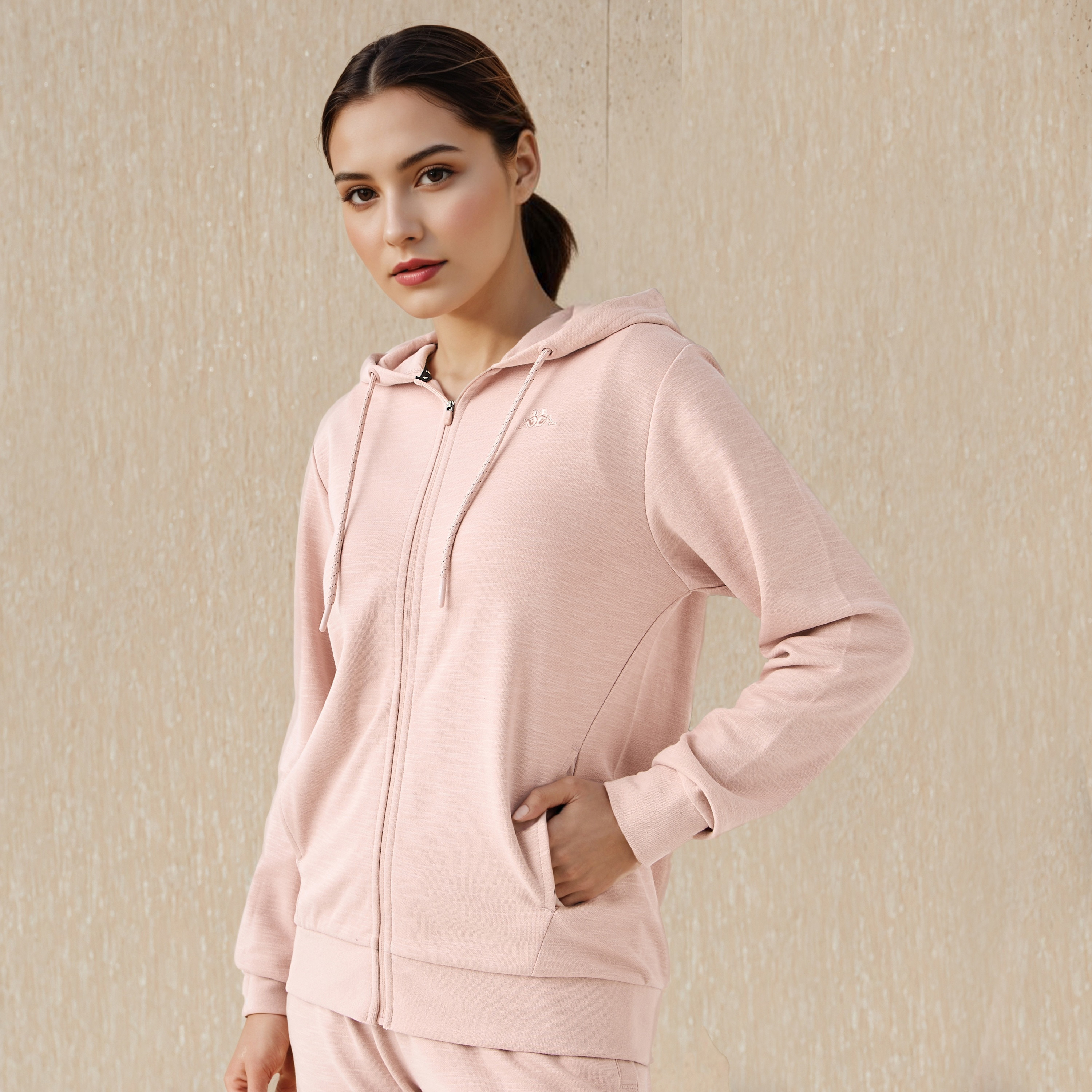 Kappa Women's Zip Through Hoodie-women-clothing-sportswearandactivewear-hoodiesandsweatshirts-image-1