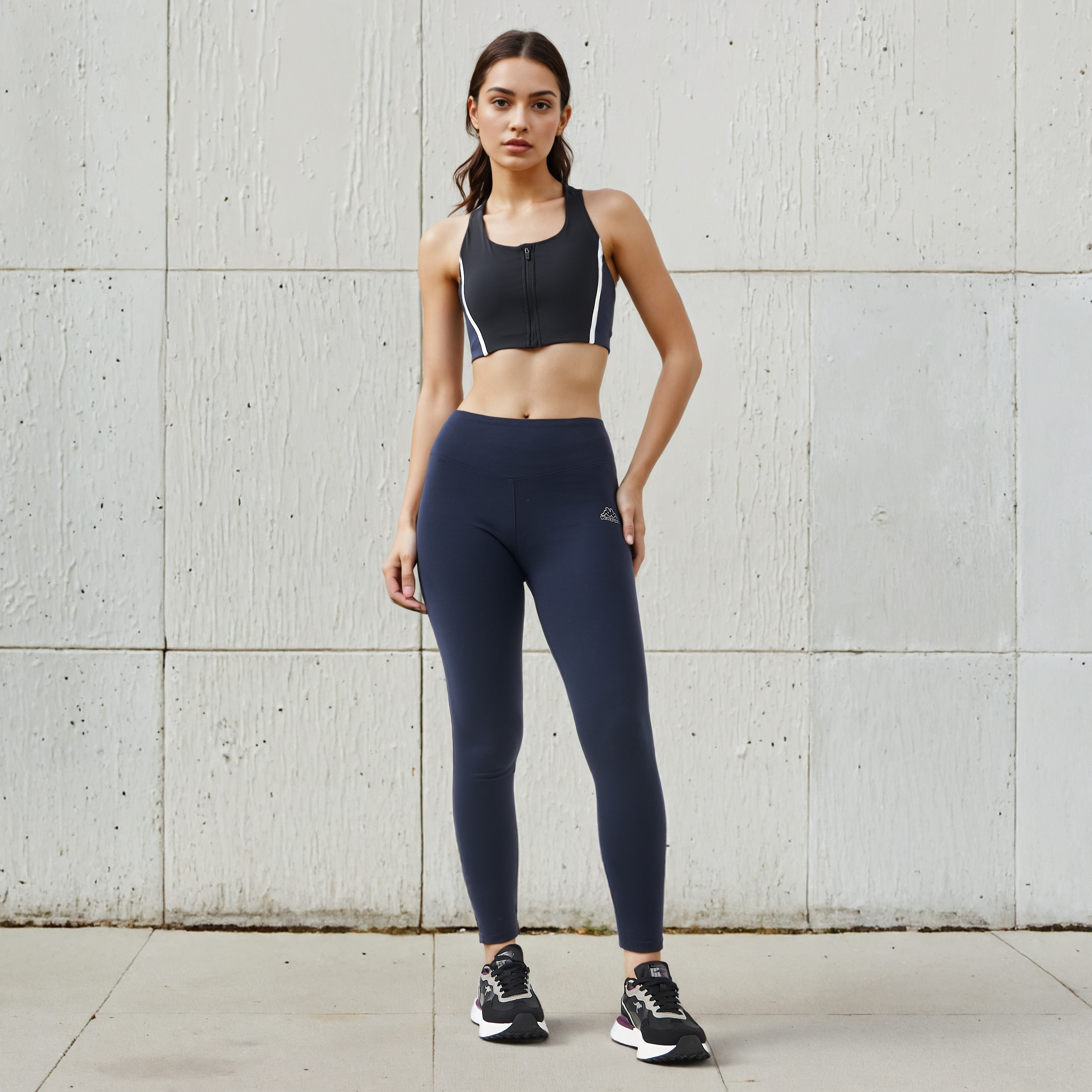 Kappa Skinny Fit Leggings with High Waist-women-clothing-sportswearandactivewear-bottoms-leggings-image-2