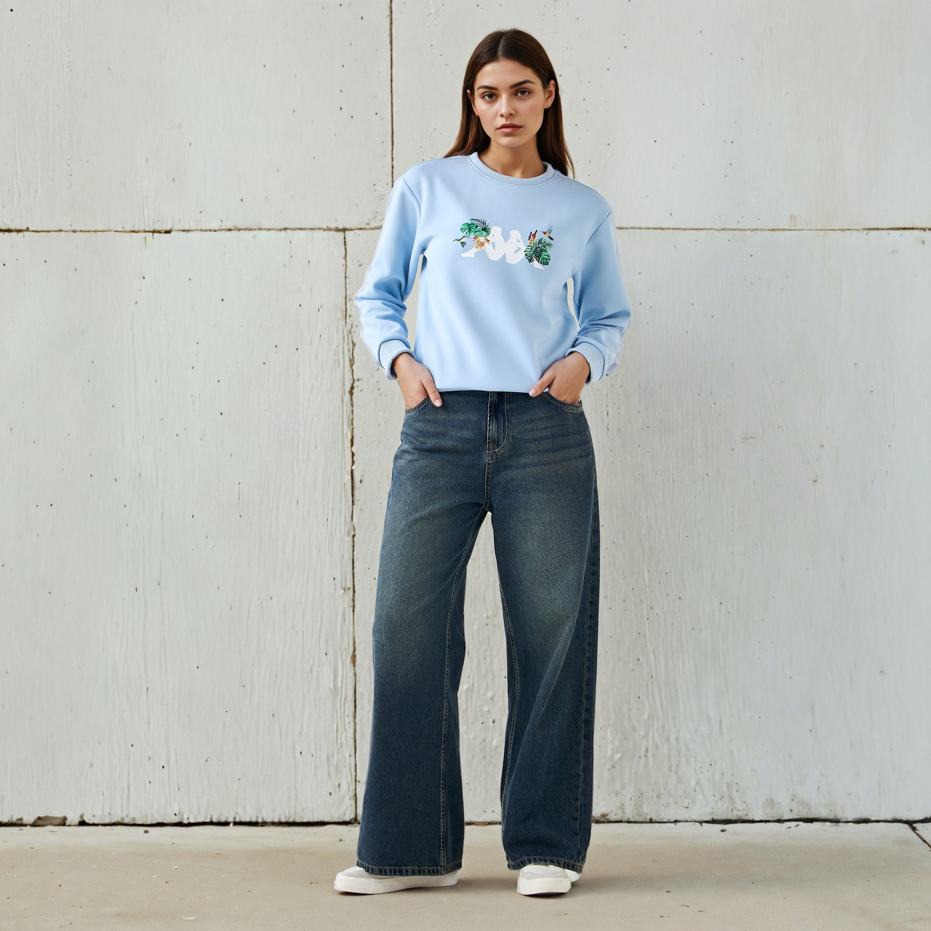 سويت شيرت بطبعات استوائية للنساء من كابا-women-clothing-hoodiesandsweatshirts-sweatshirts-image-2