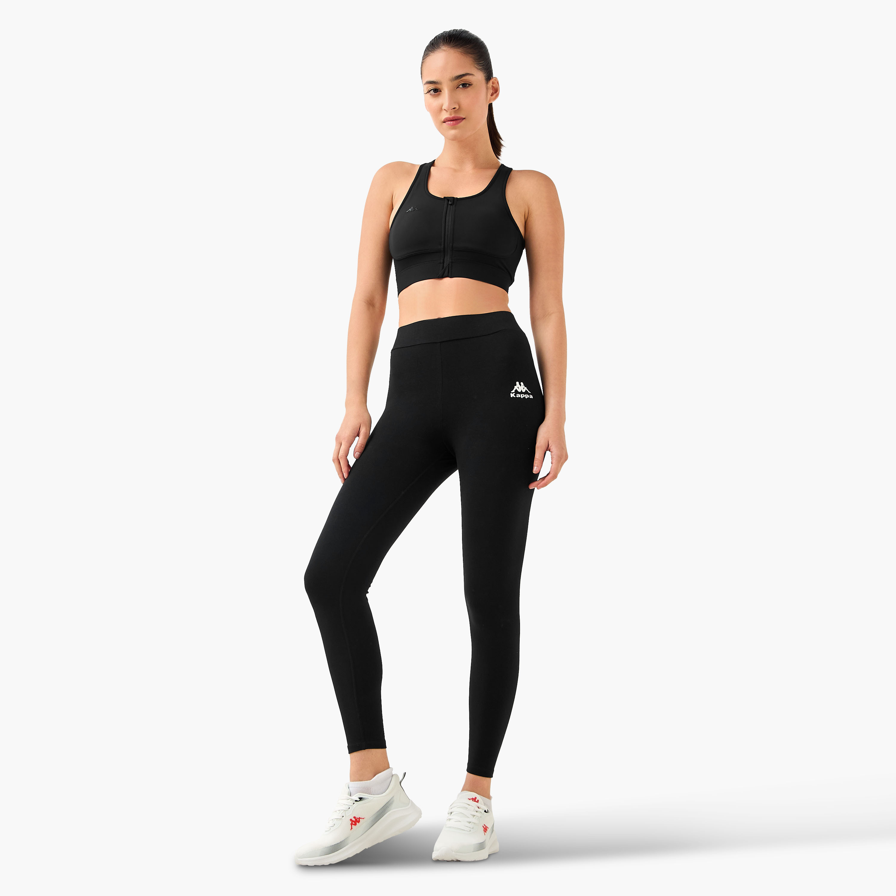 Kappa Women Zip Closure Racerback Sports Bra-women-clothing-sportswearandactivewear-sportsbras-image-2