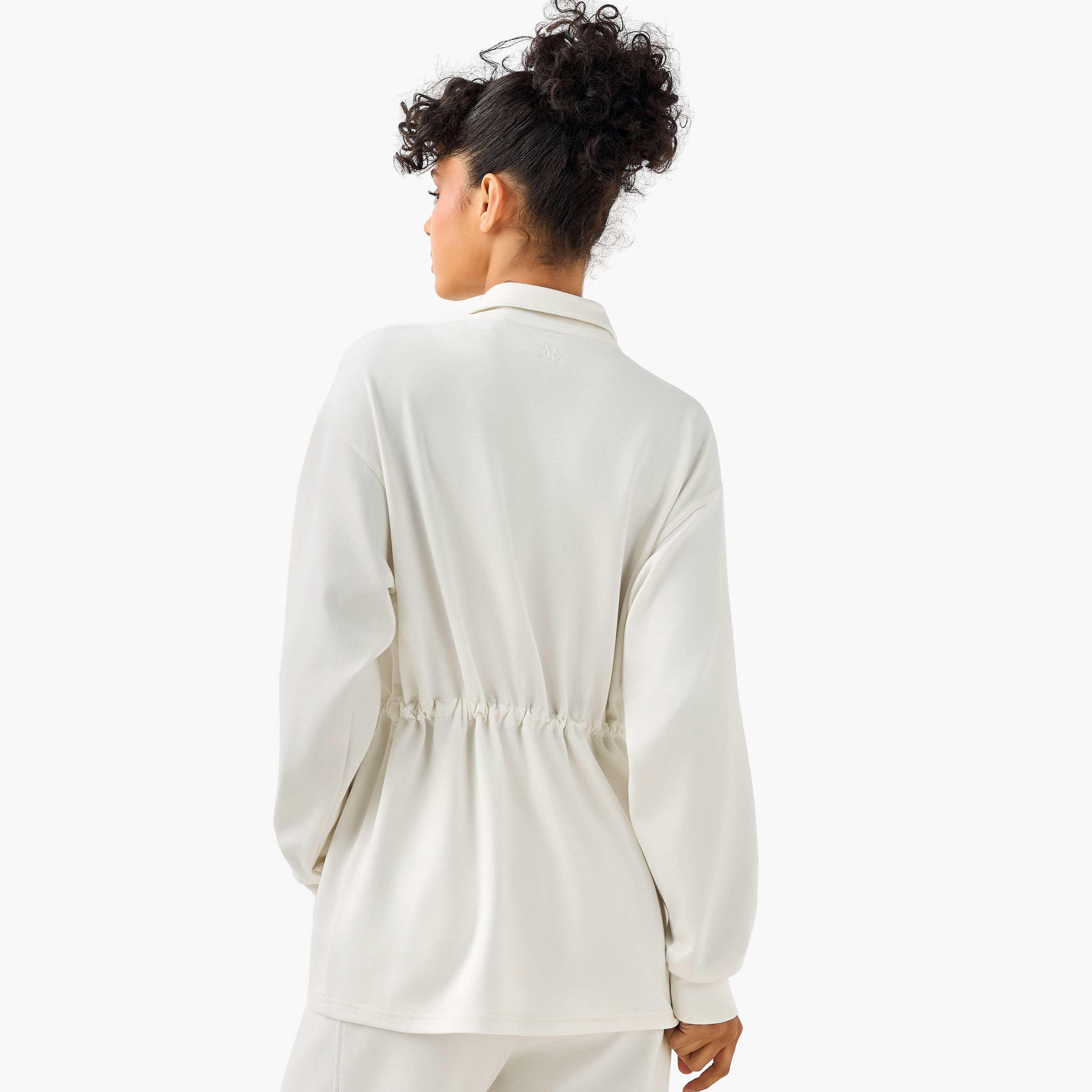 Kappa Women Soft Touch Drawstring Waist Longline Jacket-women-clothing-coordsets-image-3