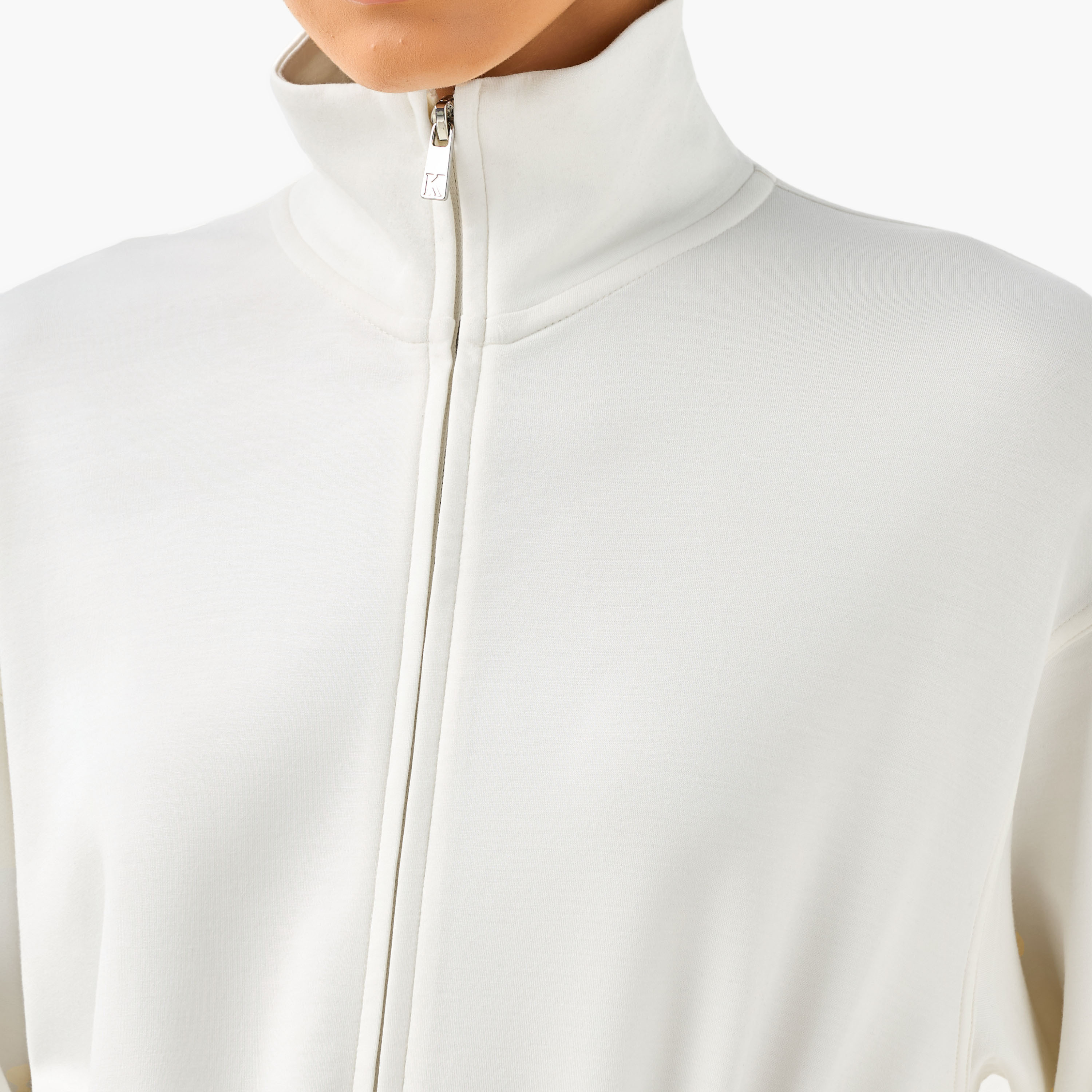 Kappa Women Soft Touch Drawstring Waist Longline Jacket-women-clothing-coordsets-image-4