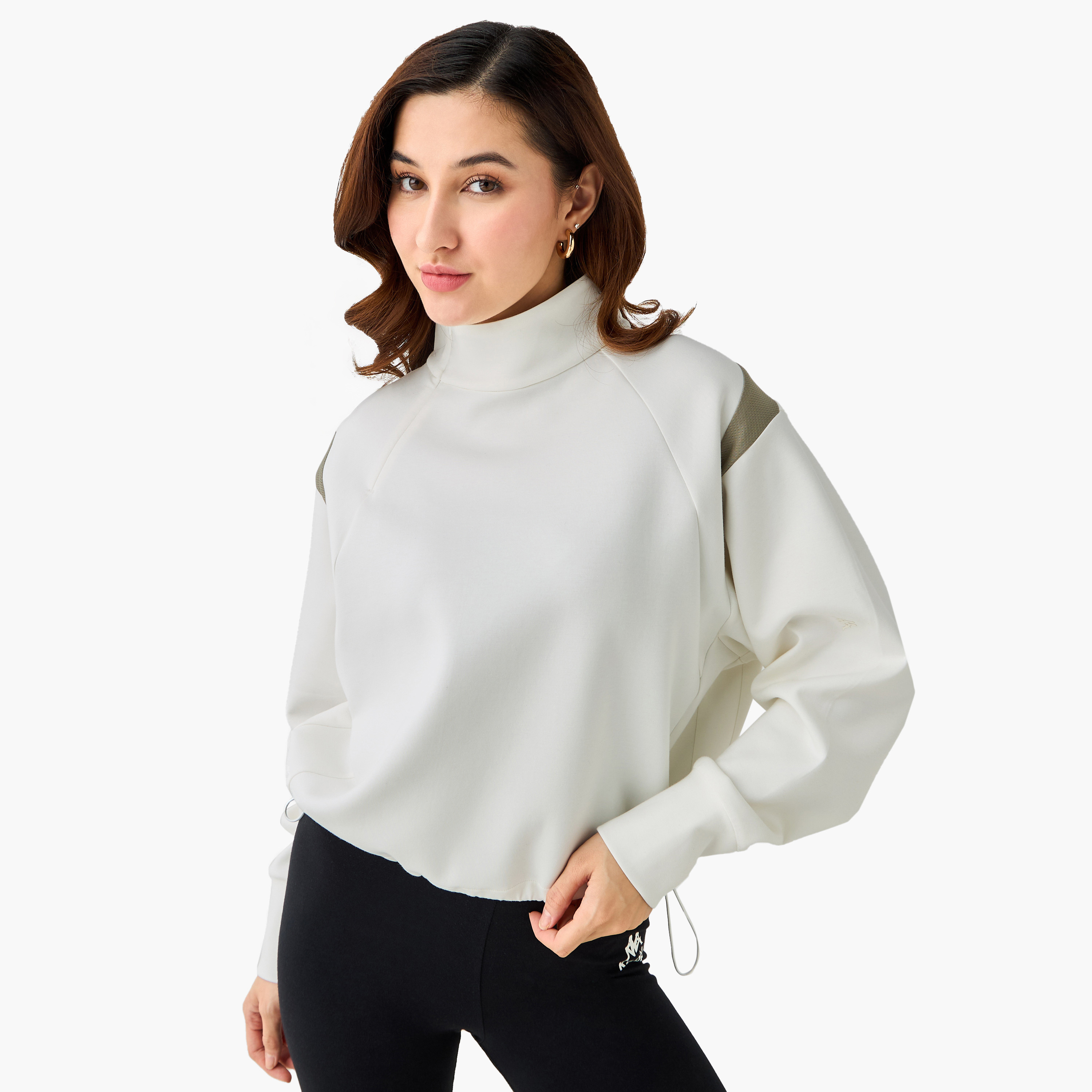 Kappa Women Cropped Soft Touch Sweatshirt-women-clothing-sportswearandactivewear-hoodiesandsweatshirts-image-1