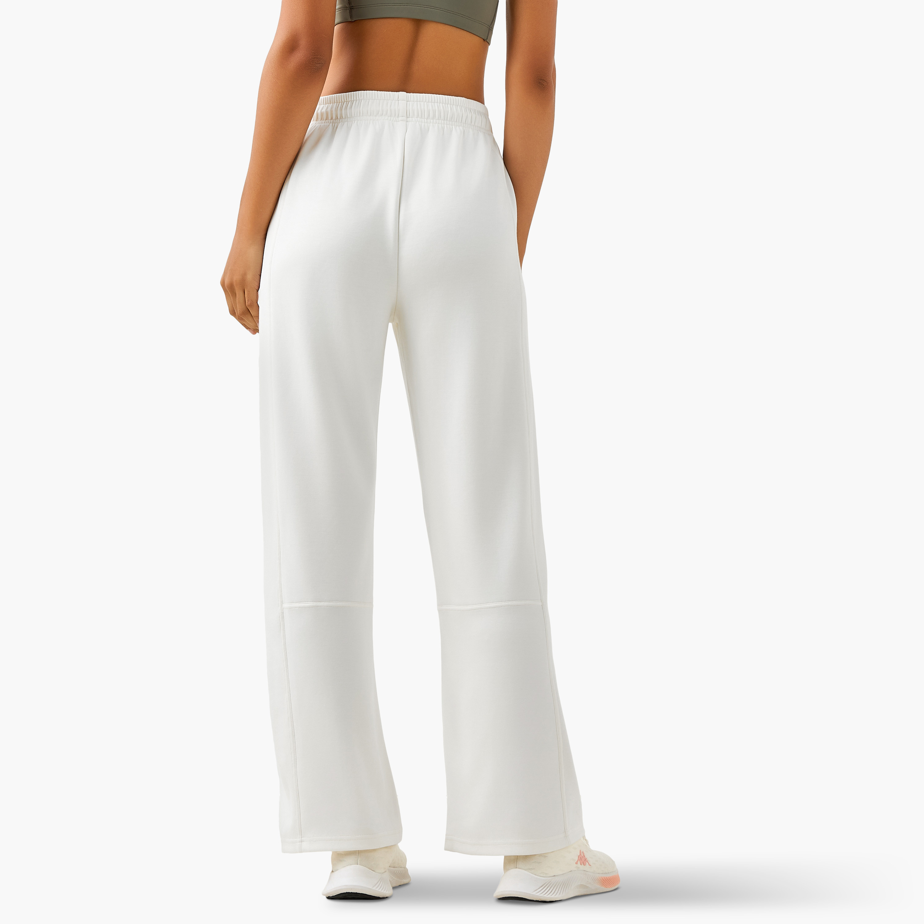 Kappa Flared Relaxed Fit Track Pants-women-clothing-sportswearandactivewear-bottoms-joggersandtrackpants-image-4