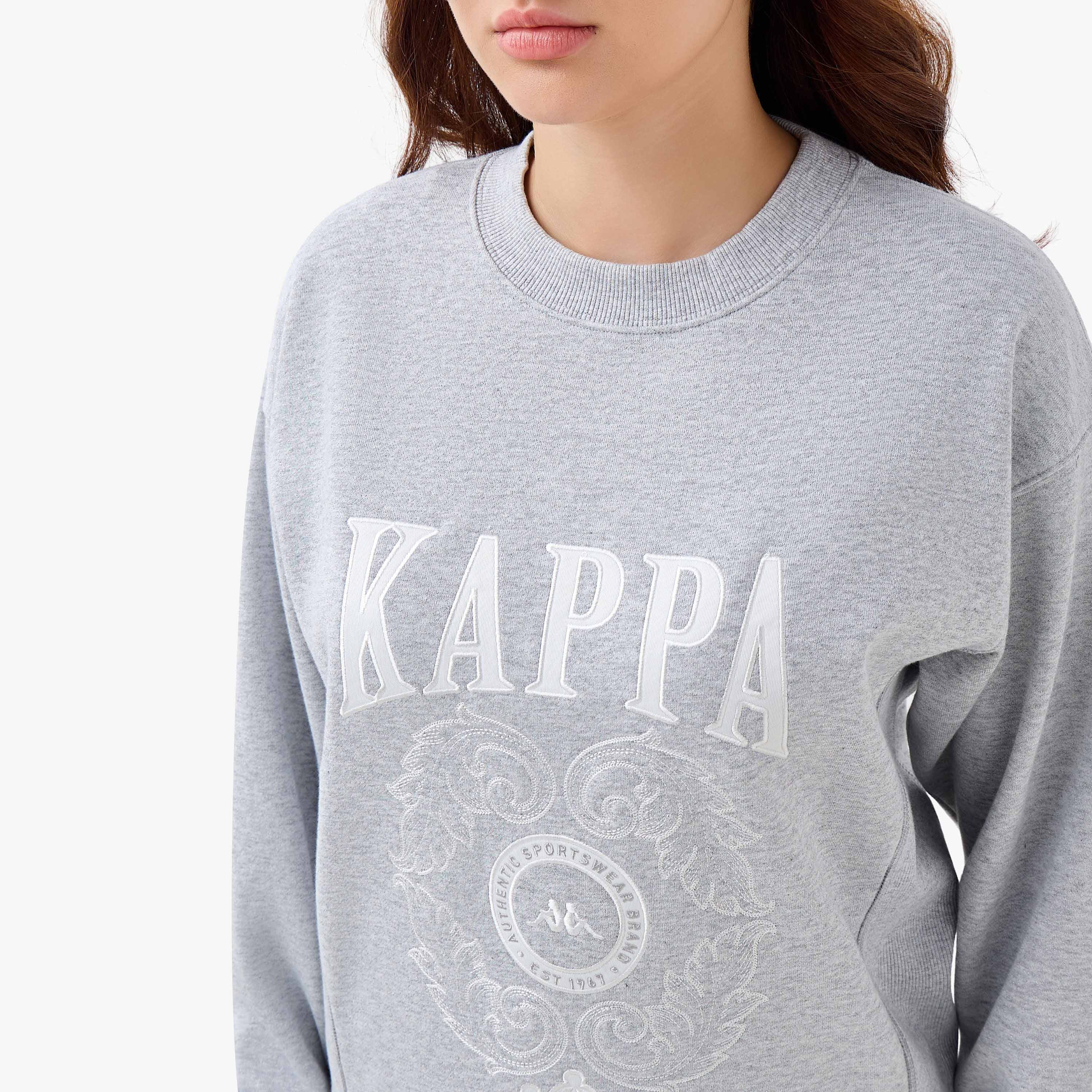 سويت شيرت بطبعات شعار للنساء من كابا-women-clothing-sportswearandactivewear-hoodiesandsweatshirts-image-2