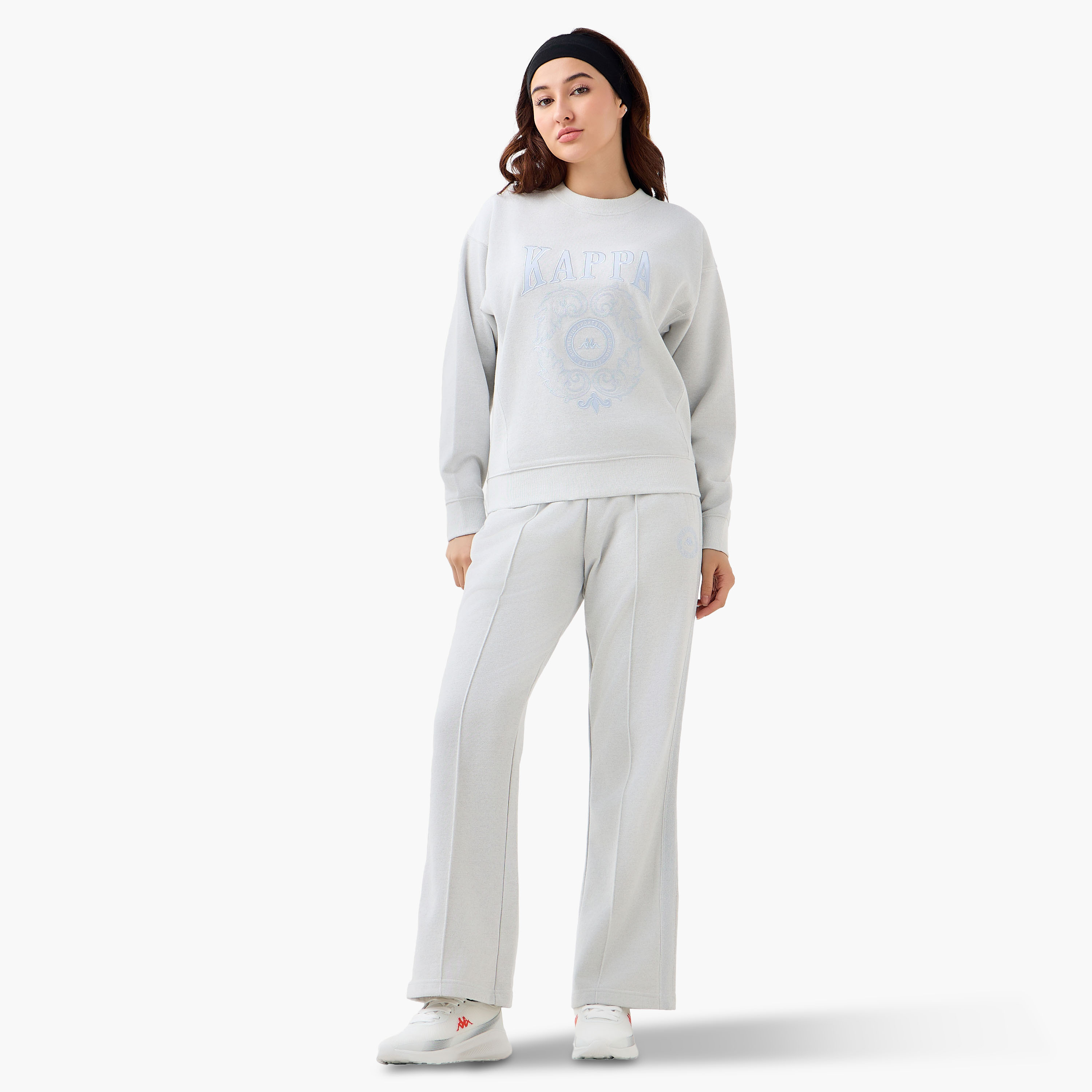 سويت شيرت بطبعات شعار للنساء من كابا-women-clothing-coordsets-image-2
