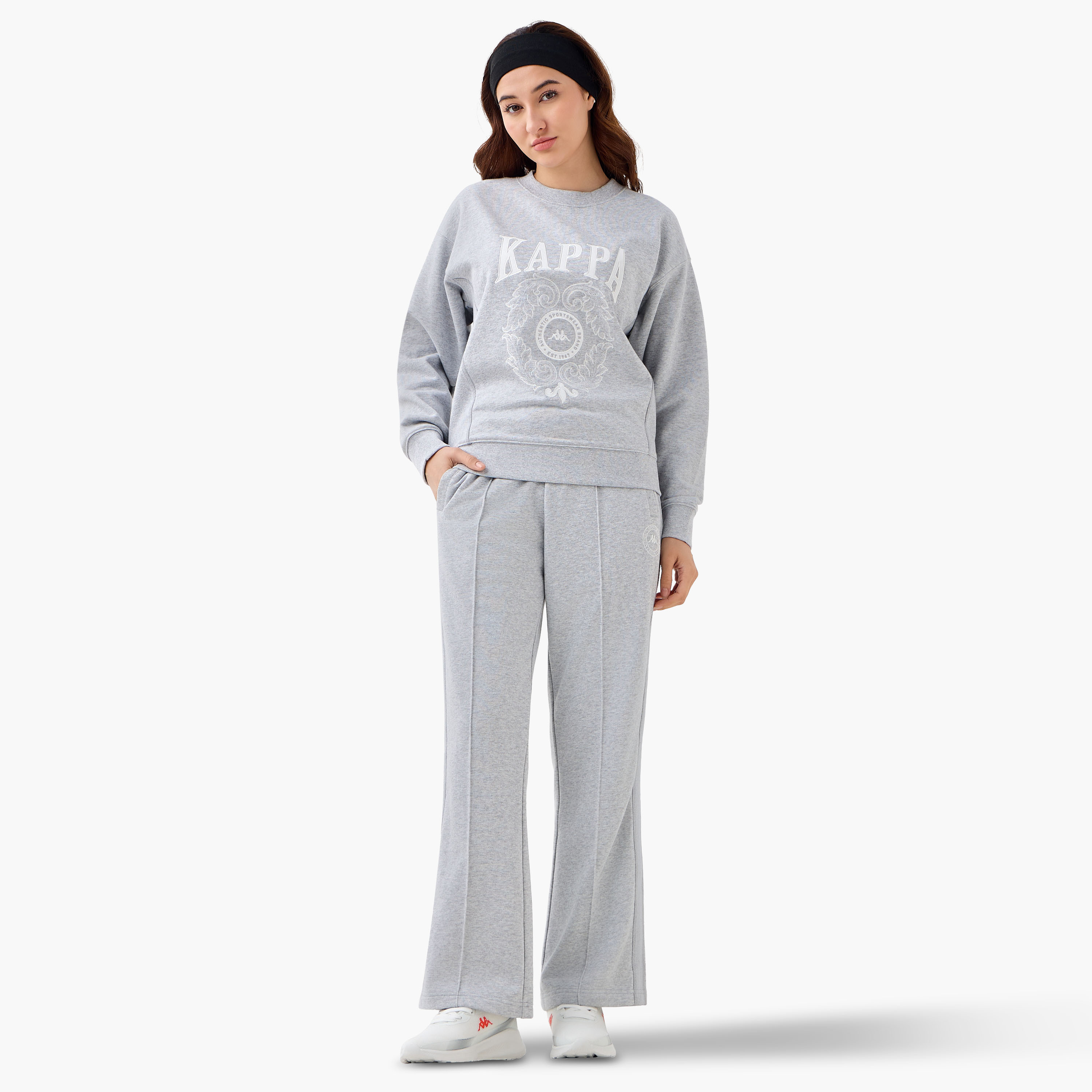 Kappa Logo Embroidered Regular Fit Track Pants-women-clothing-bottoms-joggers-image-2