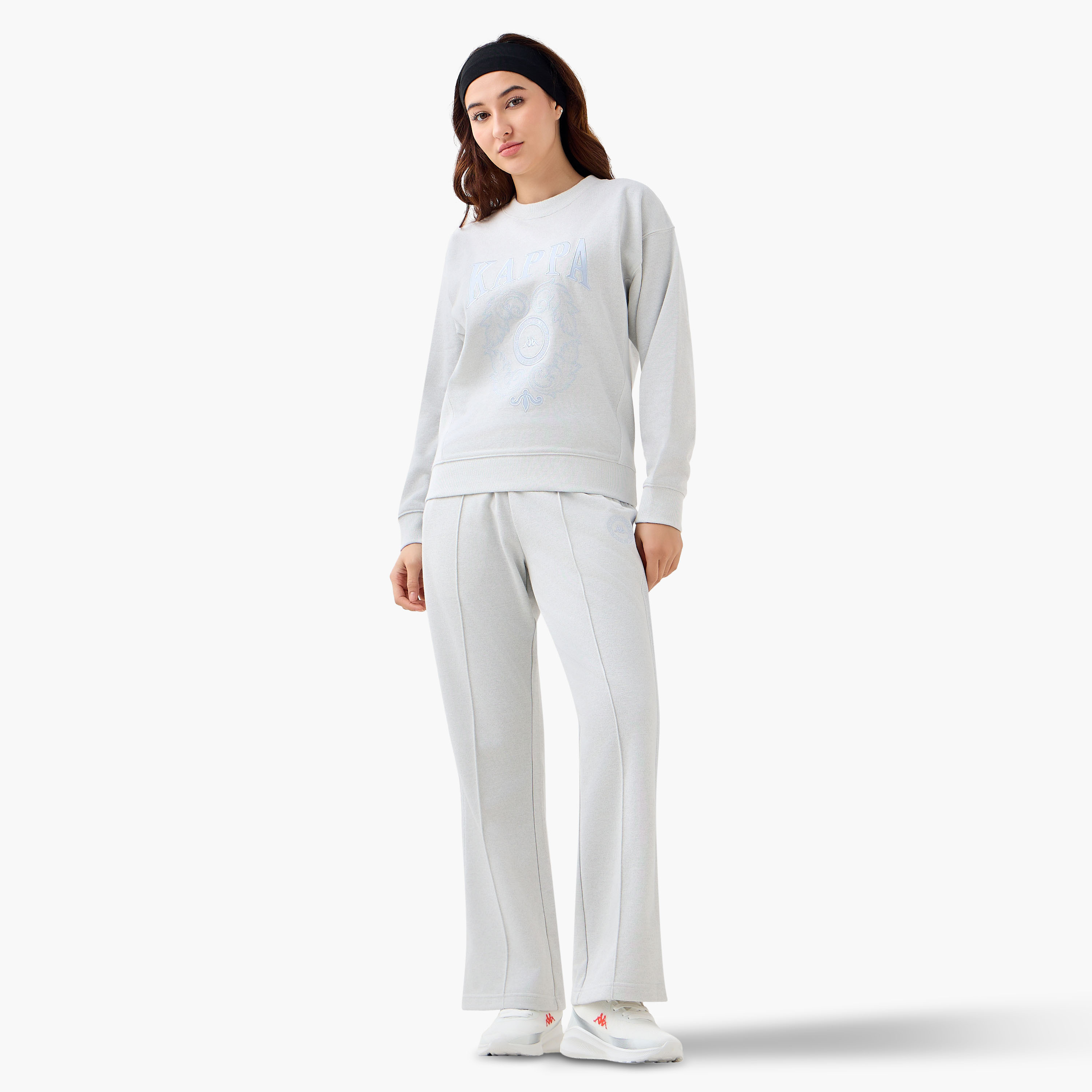 Kappa Logo Embroidered Regular Fit Track Pants-women-clothing-bottoms-joggers-image-2