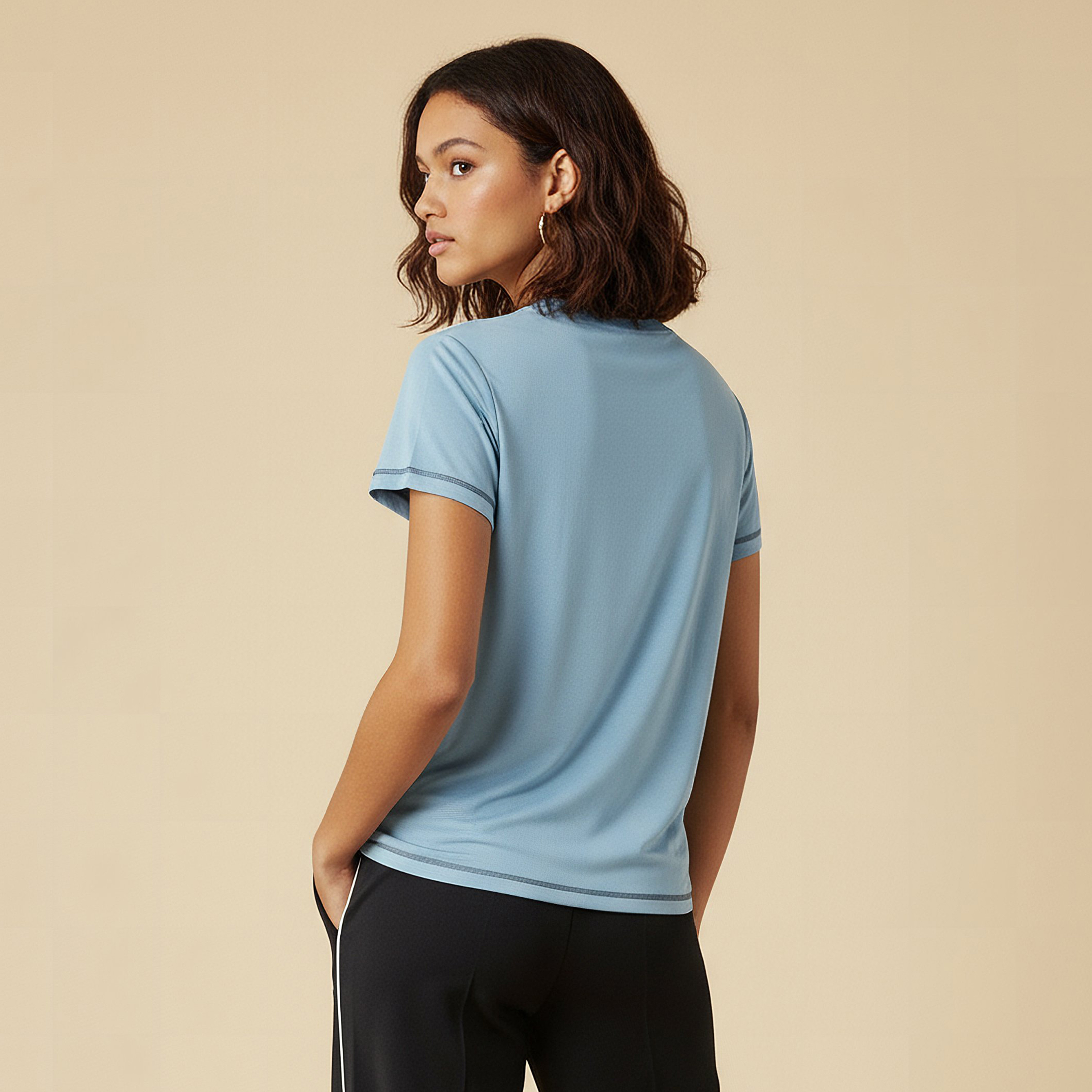 Kappa Women Soft Touch Stretchable T-shirt-sports-women-clothing-tshirtsandvests-image-3