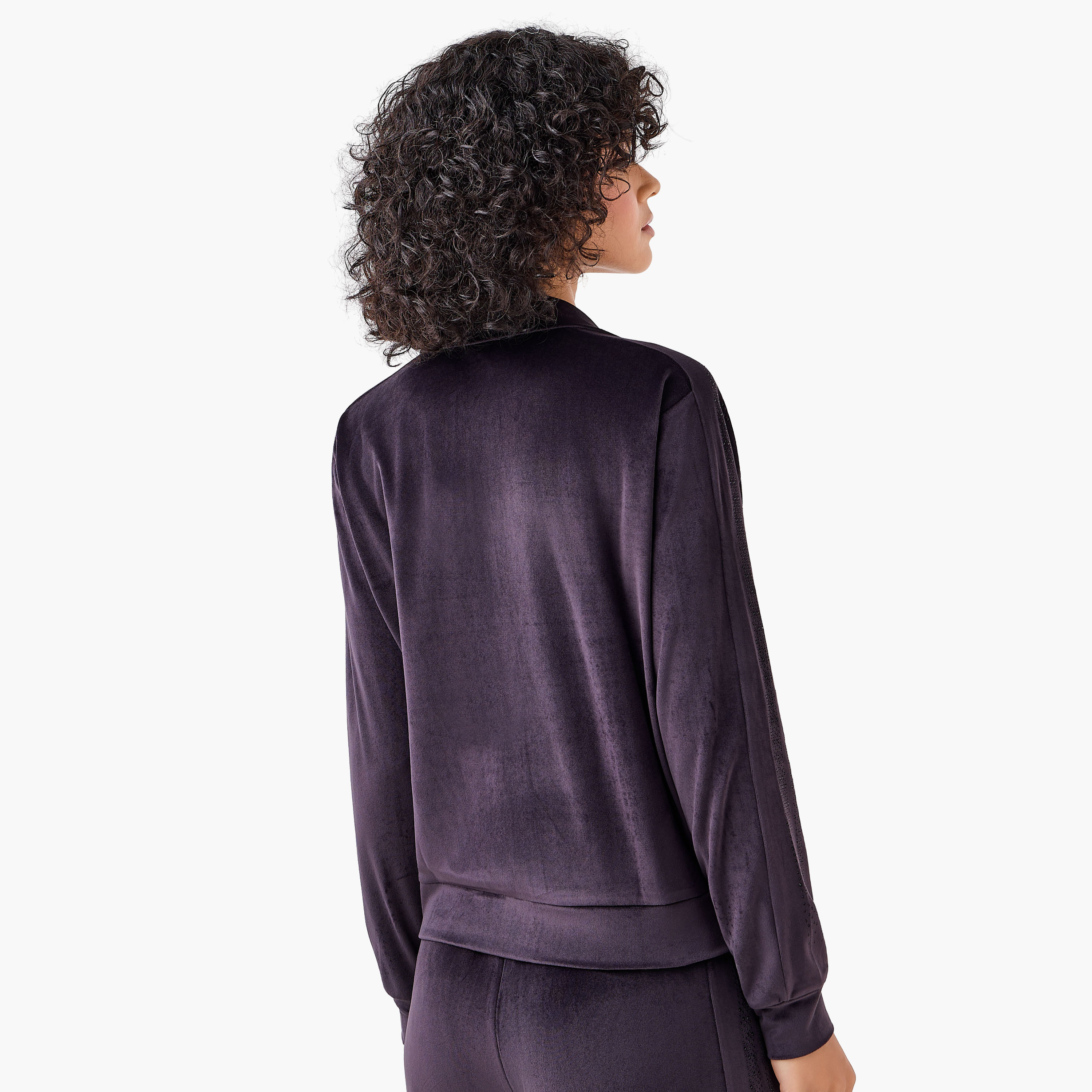 Kappa Women Velour Embellished Jacket-women-clothing-coordsets-image-3