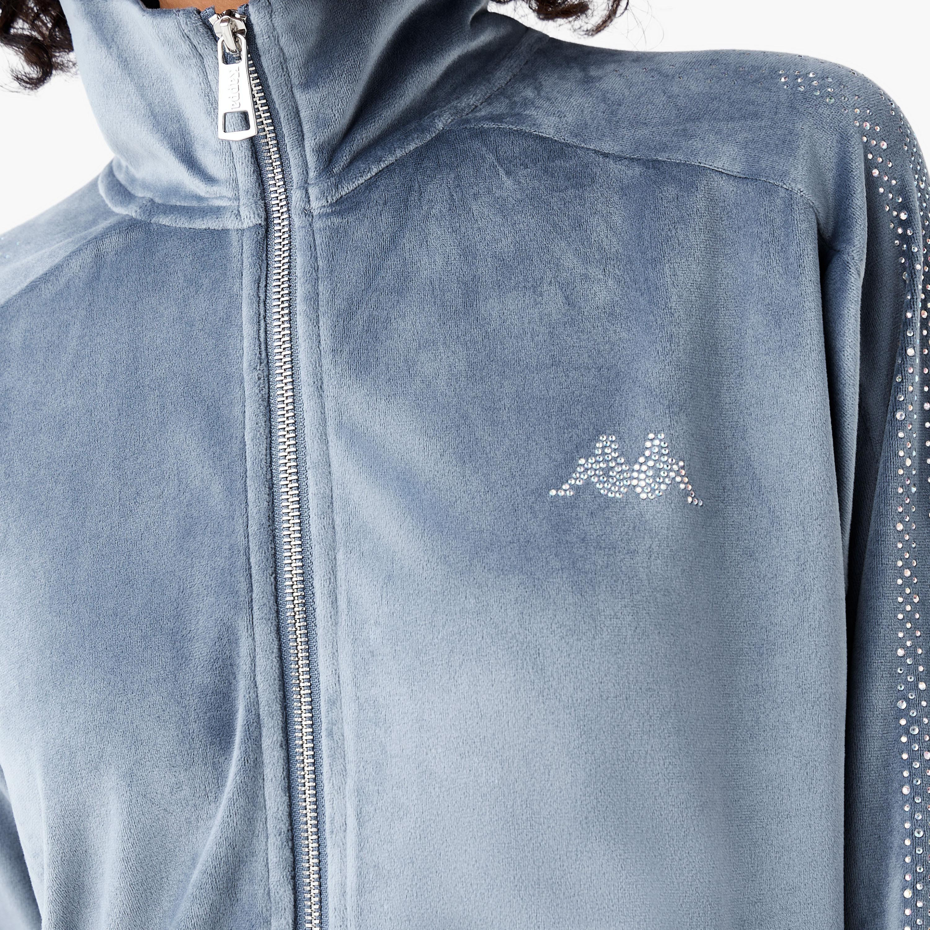 Kappa Women Velour Embellished Jacket-women-clothing-coordsets-image-4
