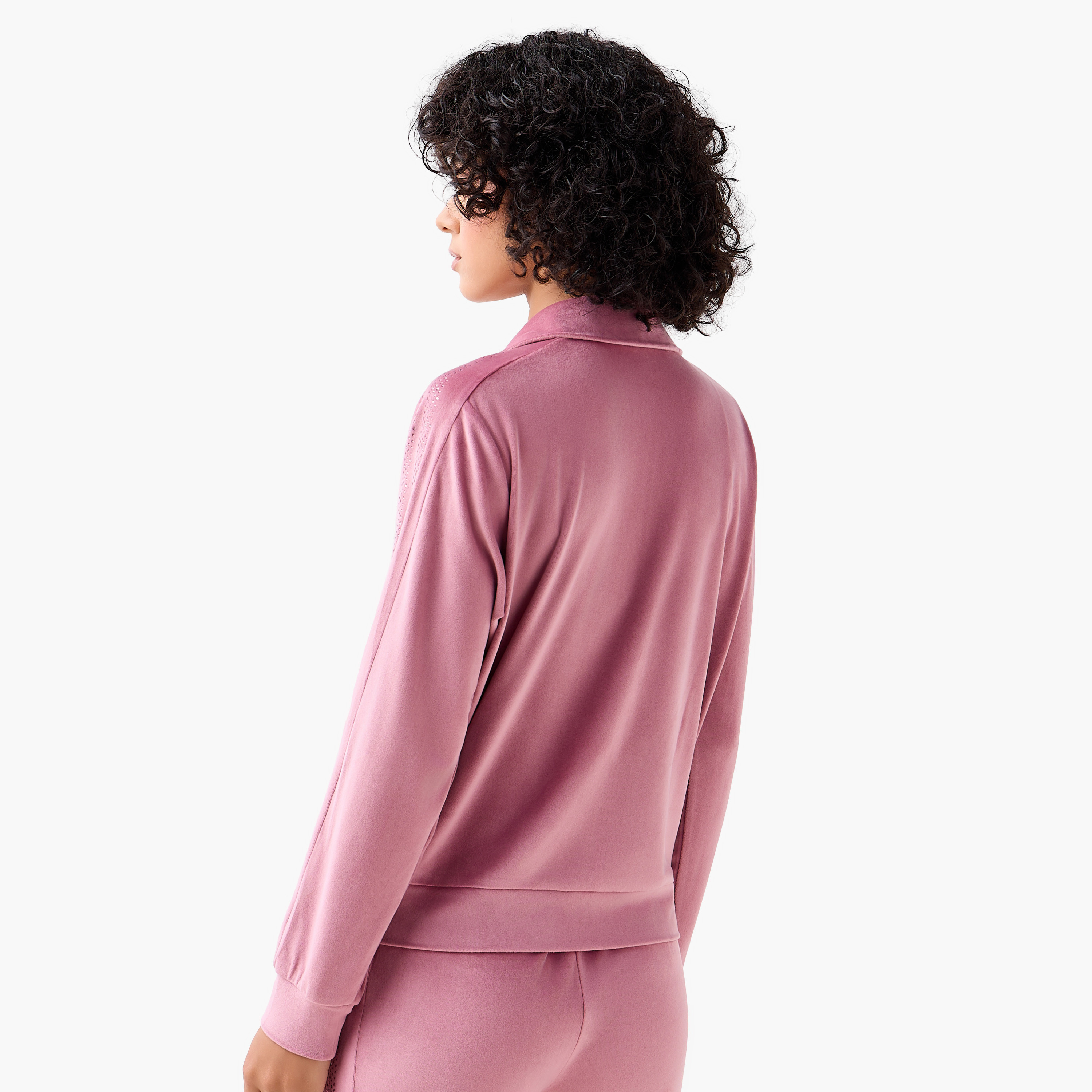 Kappa Women Velour Embellished Jacket-women-clothing-coordsets-image-3