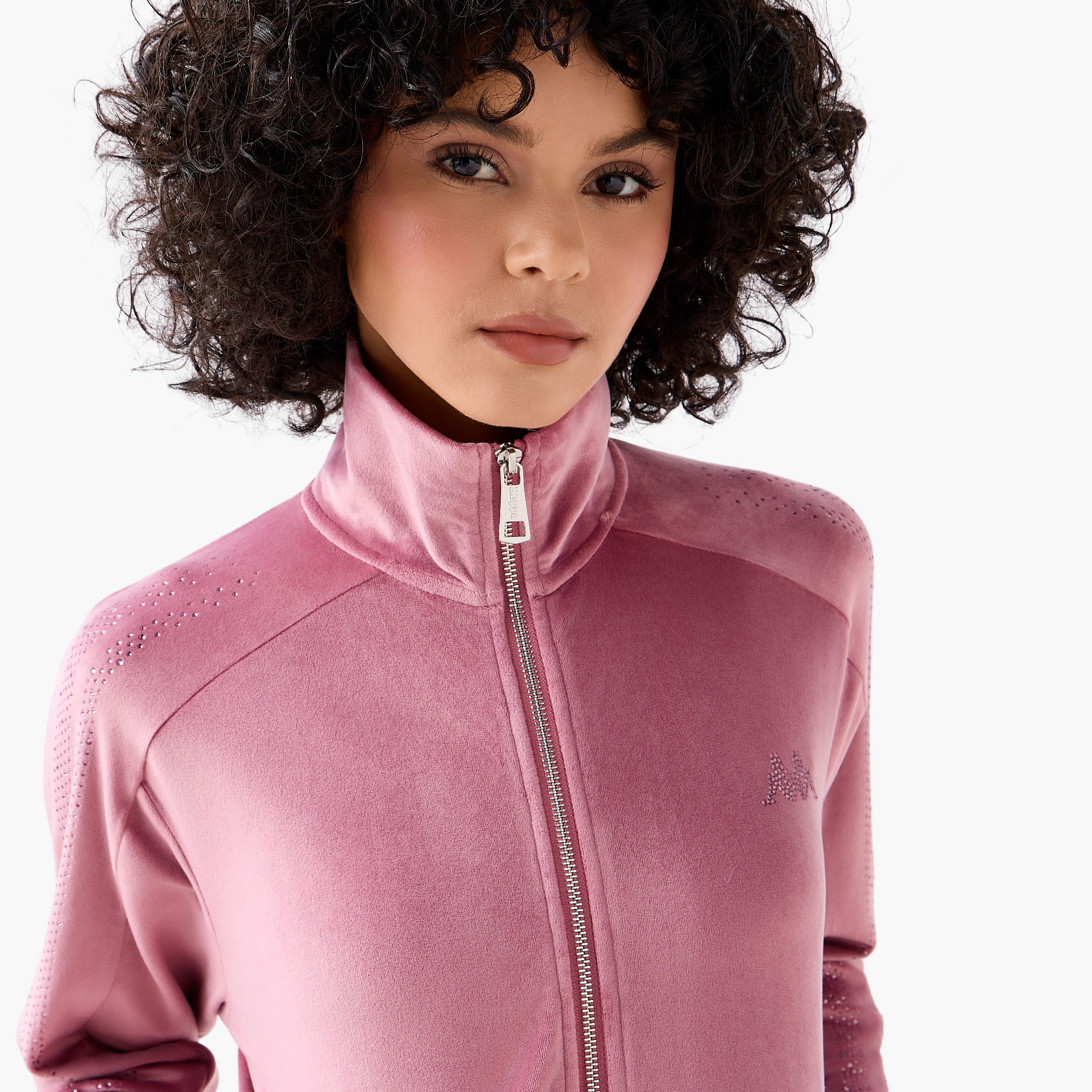 Kappa Women Velour Embellished Jacket-women-clothing-coordsets-image-5