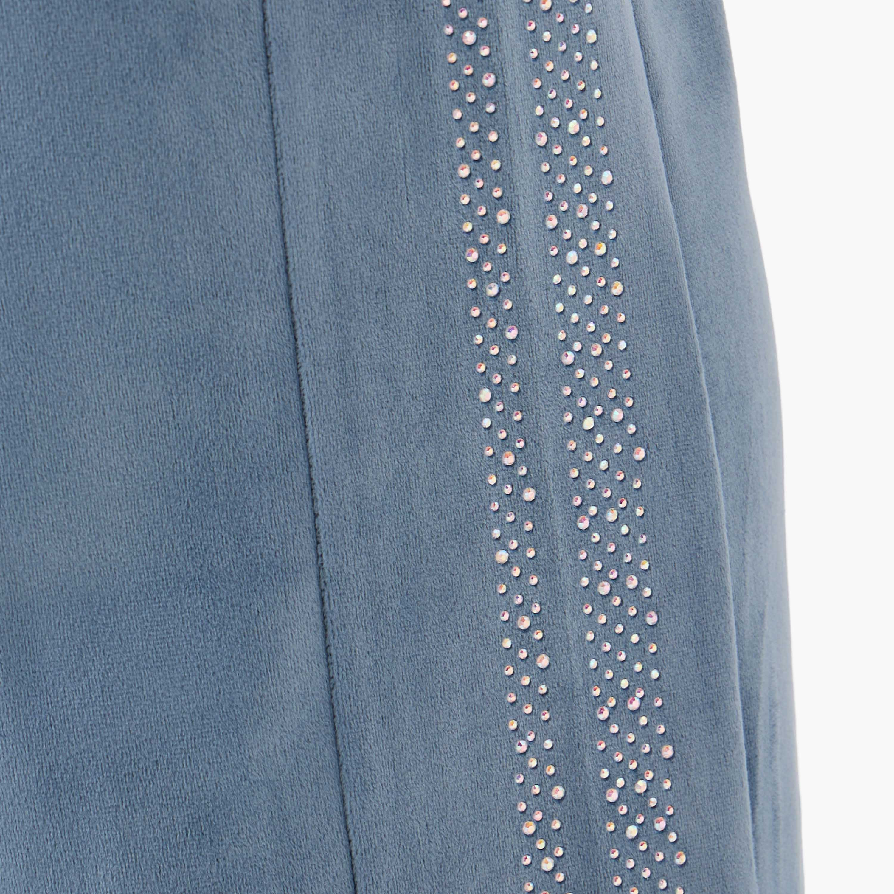 Kappa Embellished Velour Regular Fit Track Pants with Pockets-women-clothing-coordsets-image-5