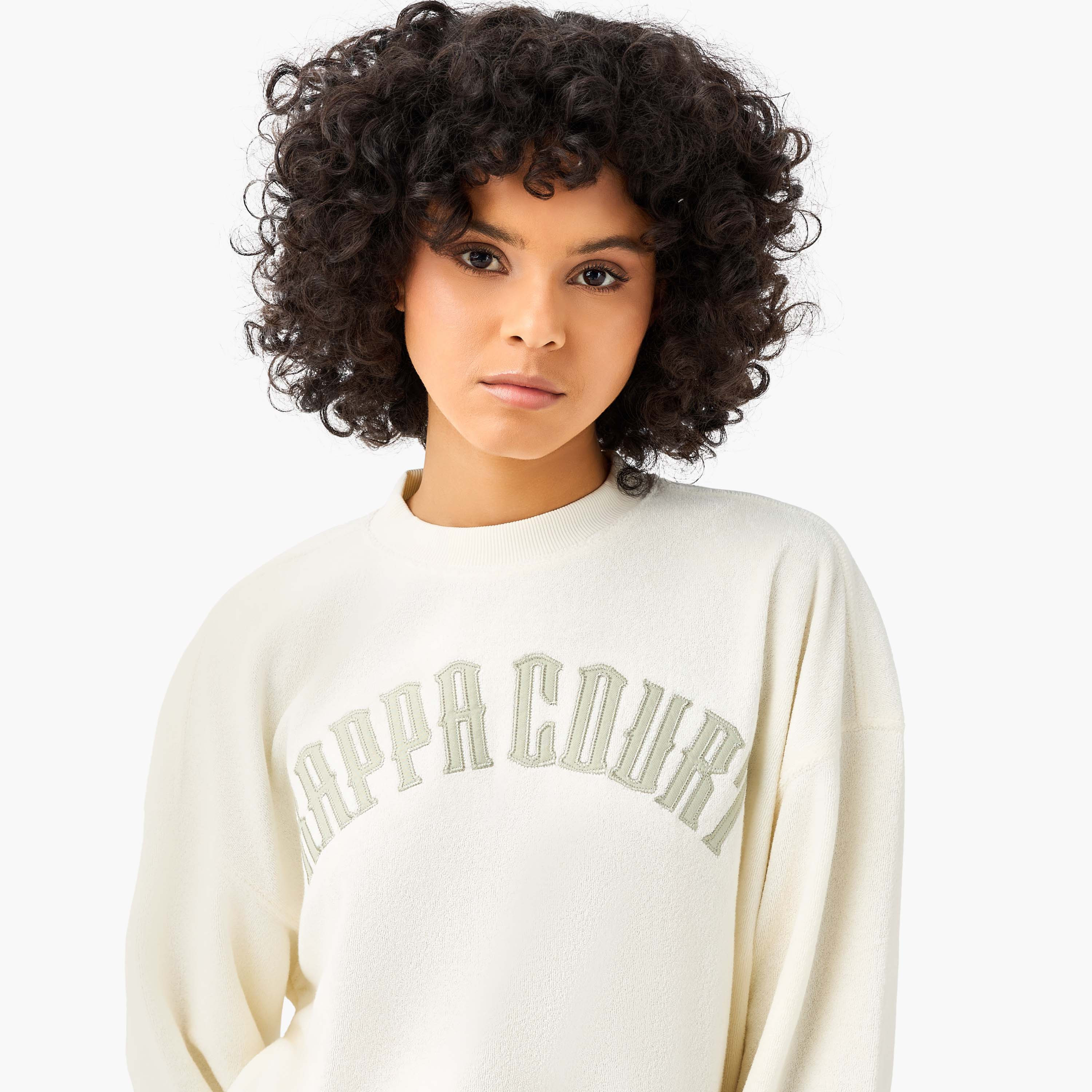 سويت شيرت بطبعات للنساء من كابا-women-clothing-sportswearandactivewear-hoodiesandsweatshirts-image-1