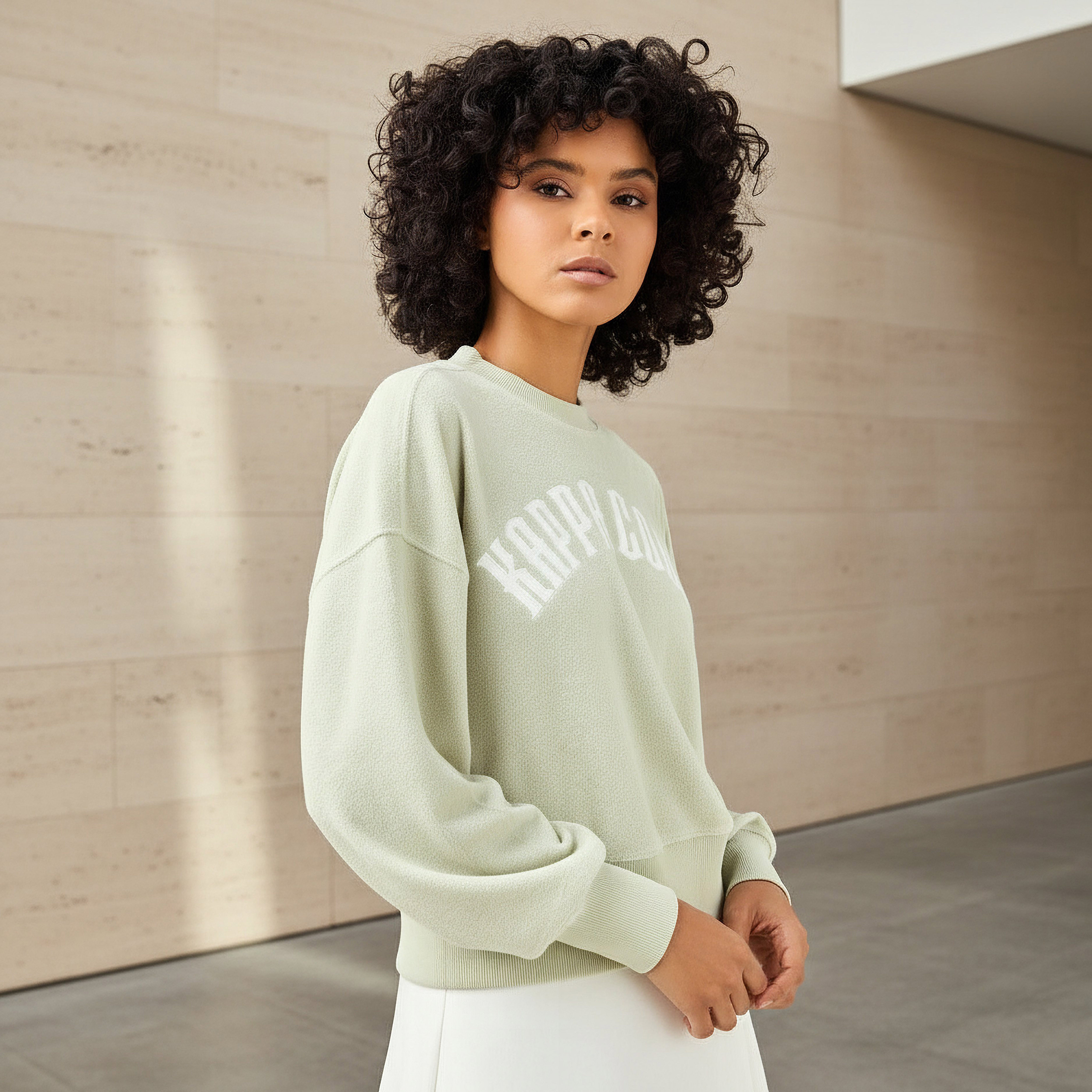 Kappa Women Printed Sweatshirt-women-clothing-sportswearandactivewear-hoodiesandsweatshirts-image-1