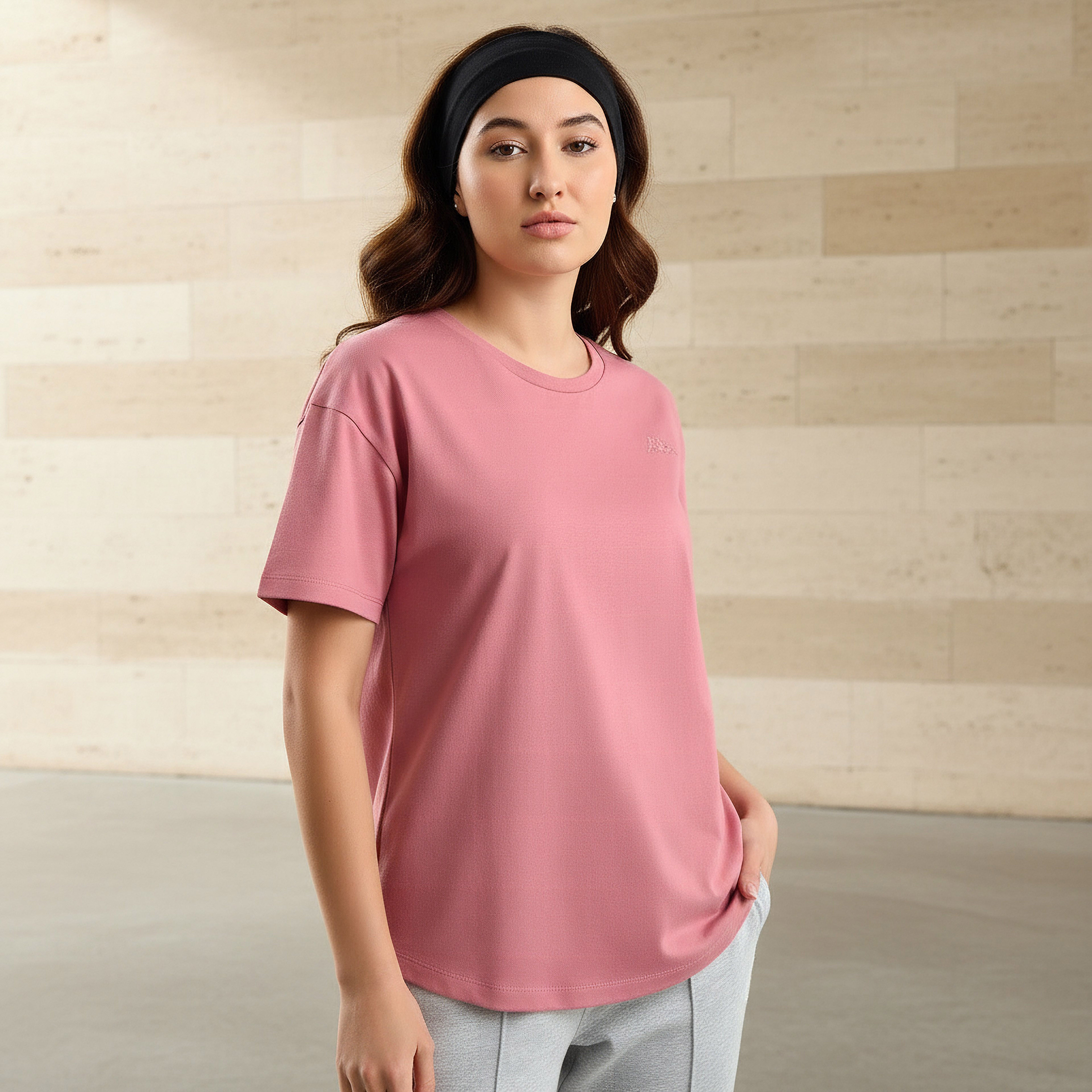 تيشيرت مطاطي بتطريز شعار للنساء من كابا-women-clothing-tshirts-image-5