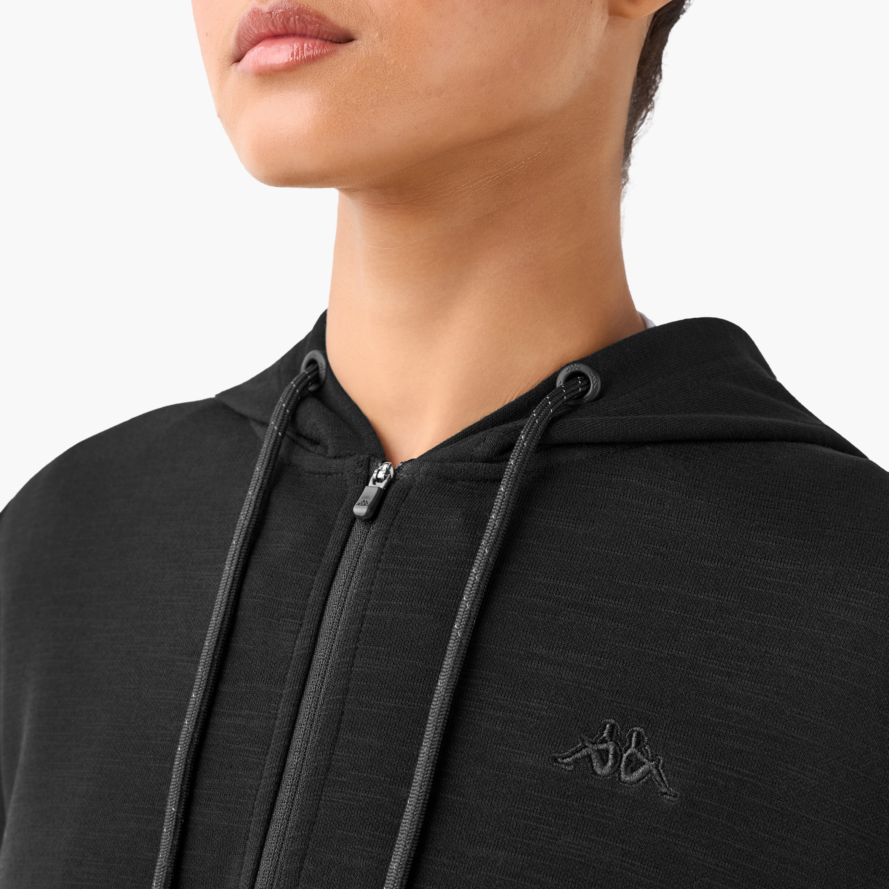 Kappa Women Zip Closure Hooded Sweatshirt-women-clothing-coordsets-image-5