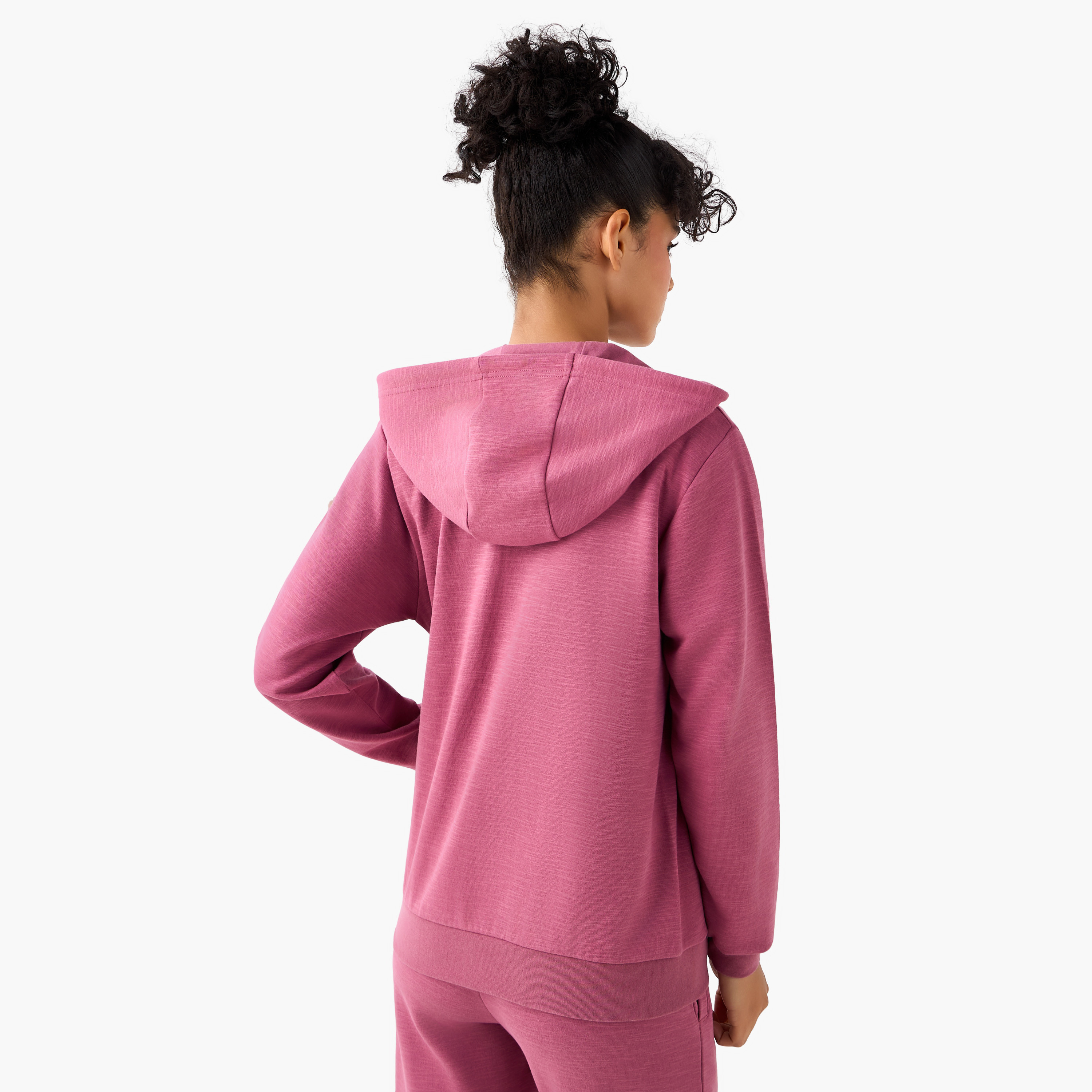 سويت شيرت بقبعة وسحاب إغلاق للنساء من كابا-women-clothing-coordsets-image-4