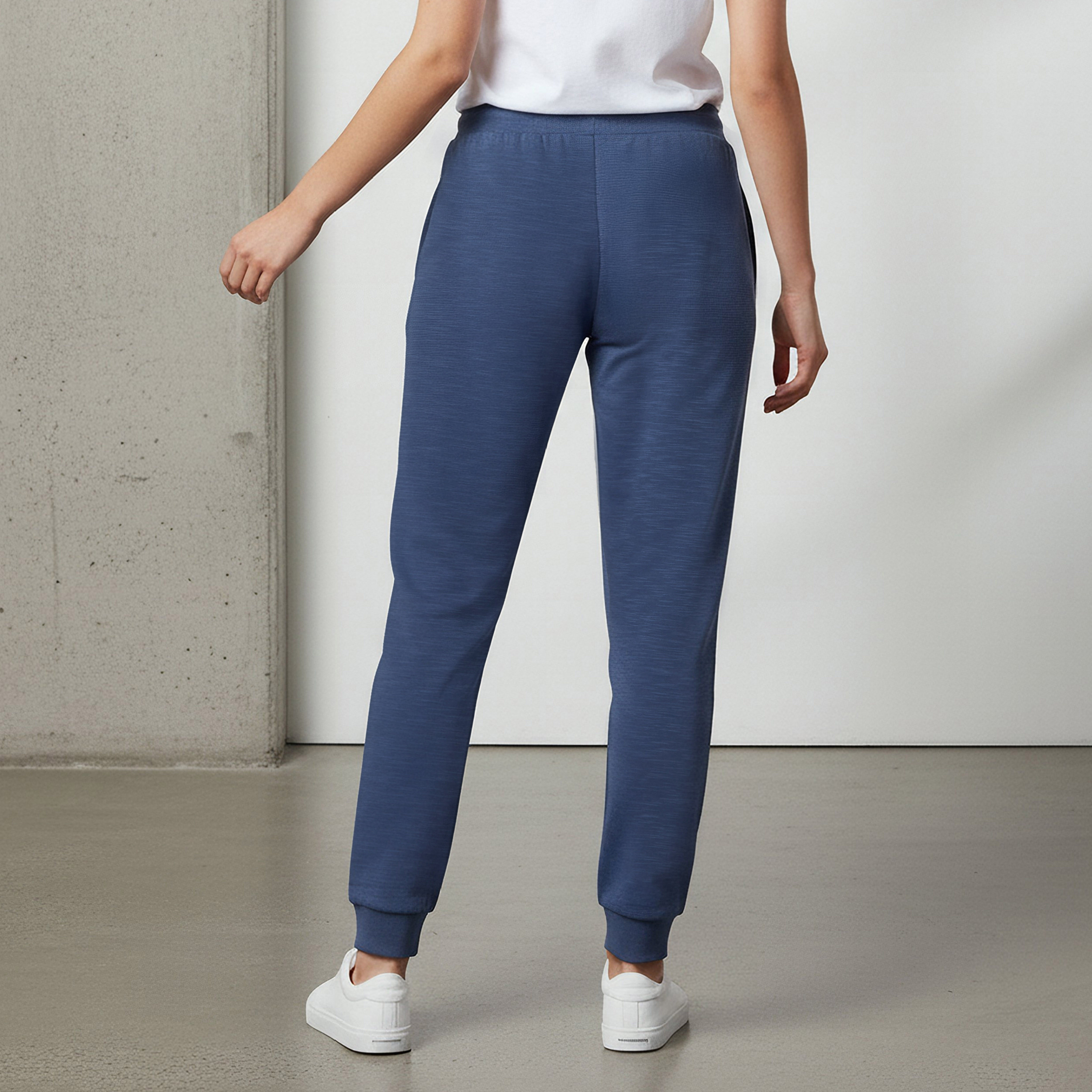 Kappa Logo Embroidered Regular Fit Joggers with Pockets-women-clothing-bottoms-joggers-image-3