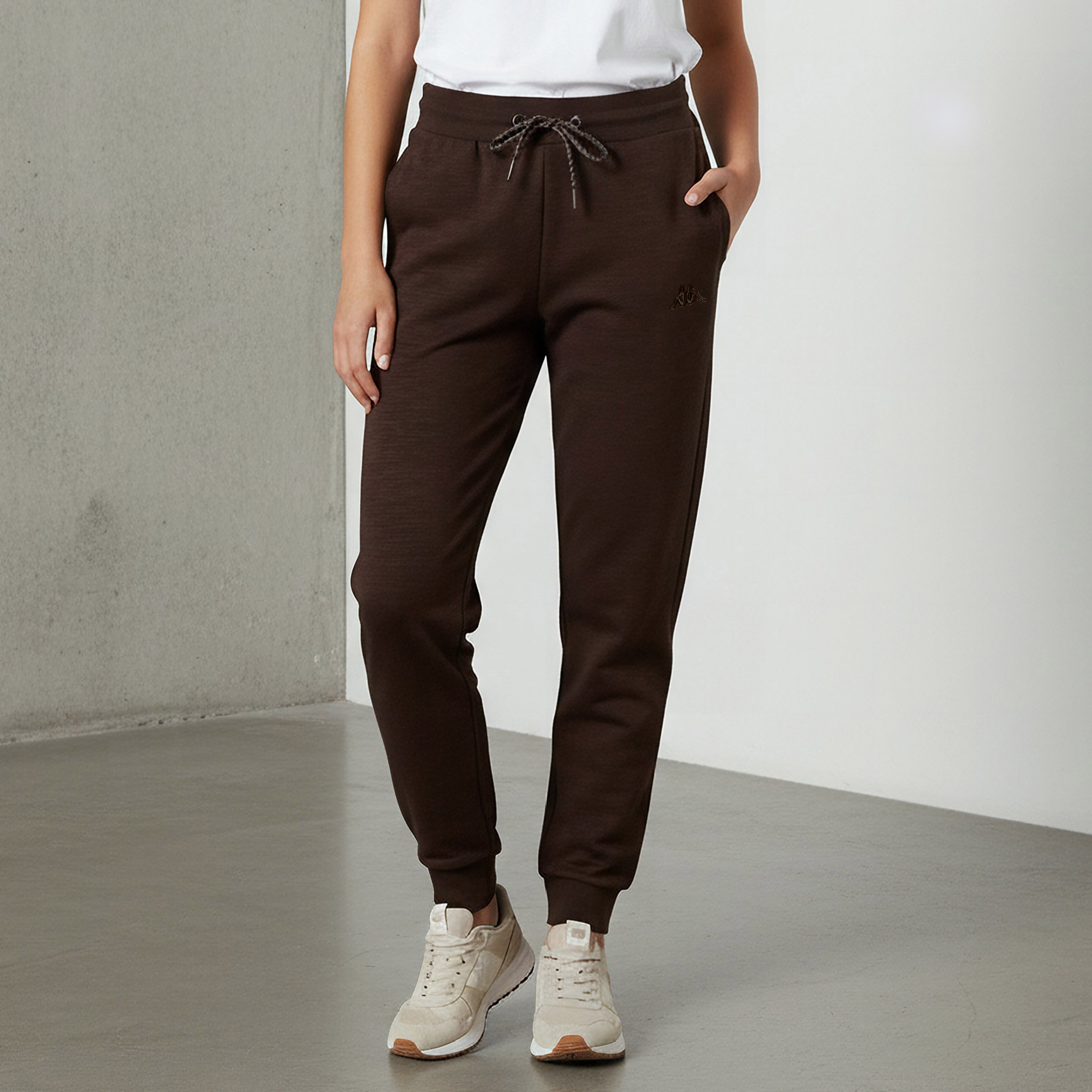 Kappa Regular Fit Joggers with Pockets-women-clothing-bottoms-joggers-image-2