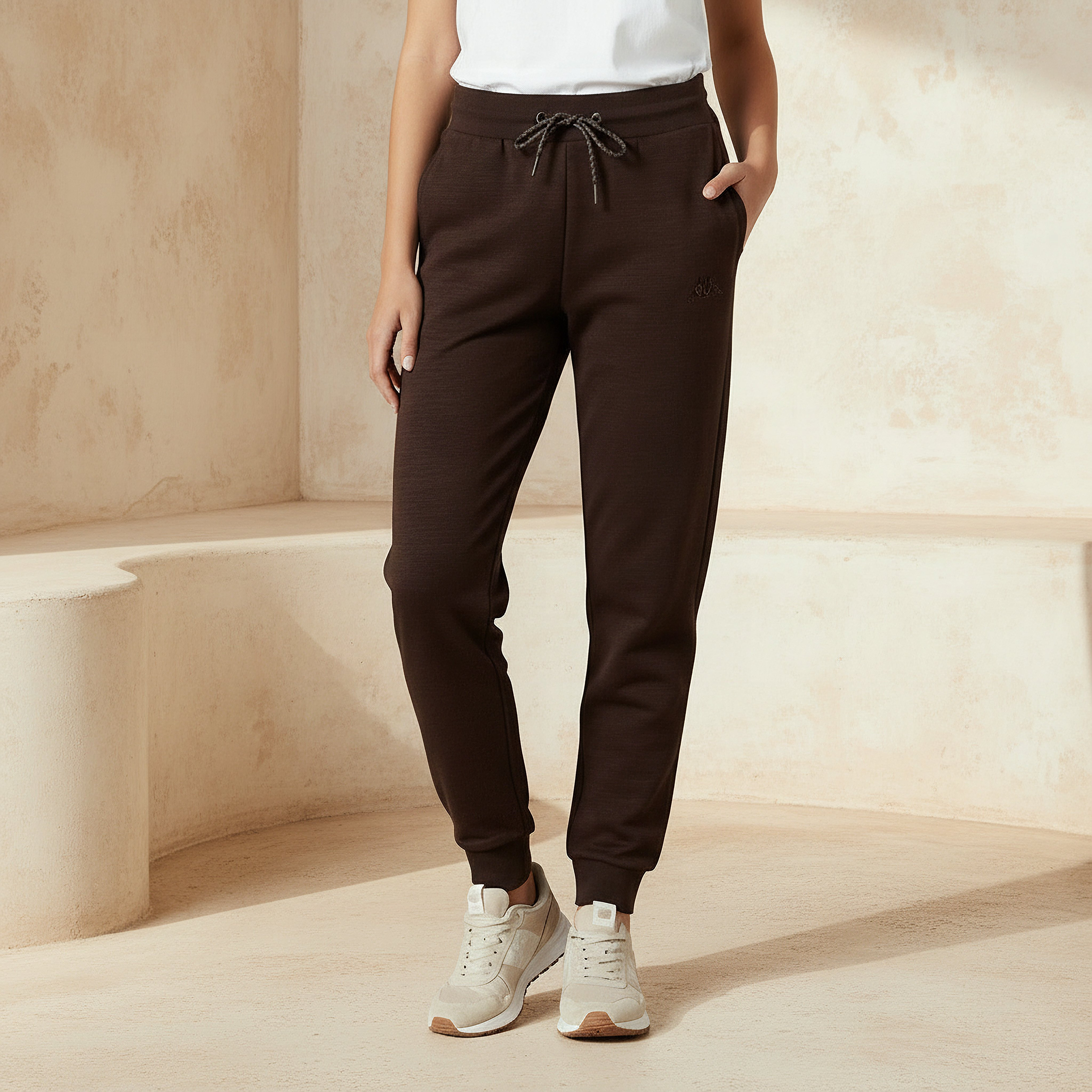 Kappa Regular Fit Joggers with Pockets-women-clothing-bottoms-joggers-image-1