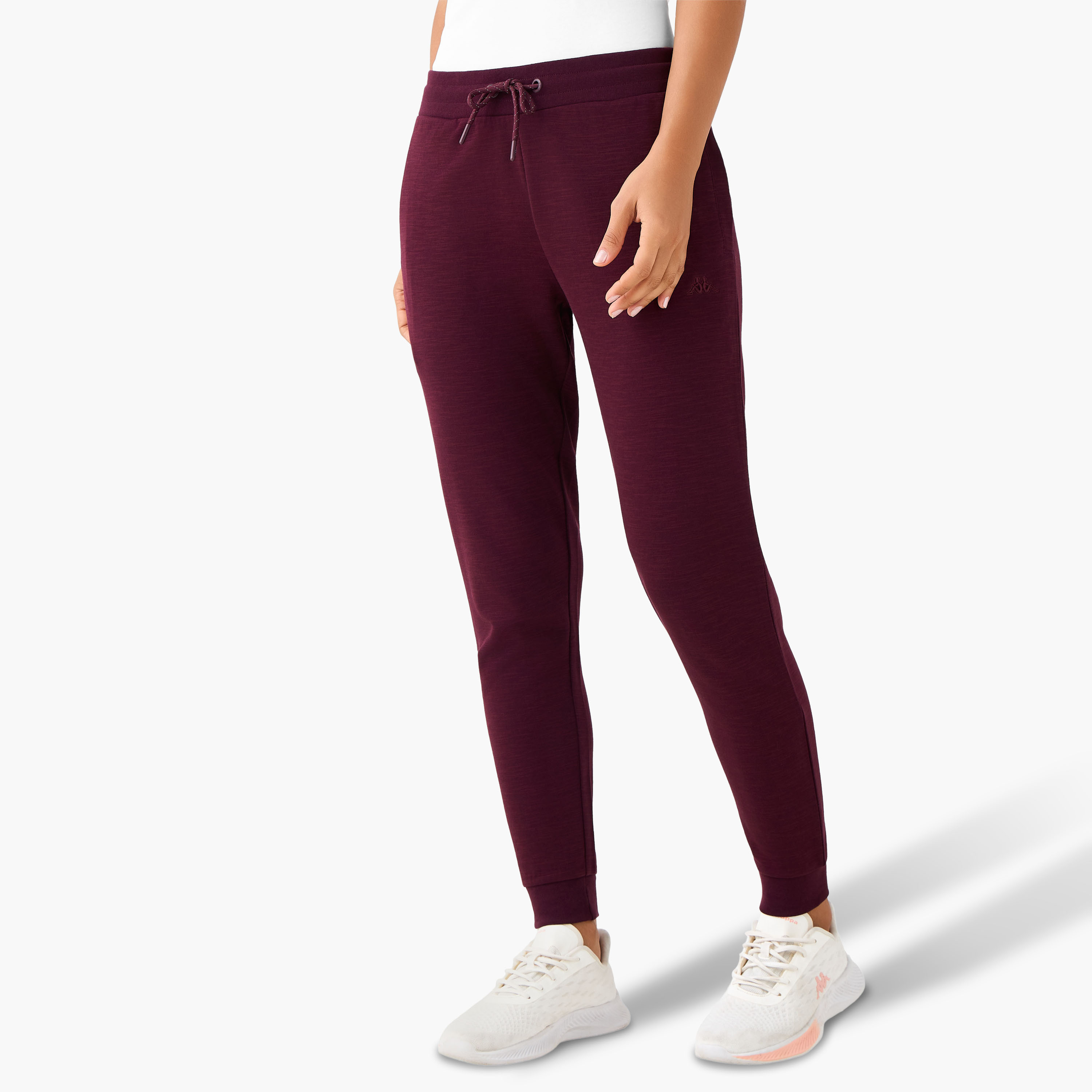 Kappa Regular Fit Joggers with Pockets-women-clothing-bottoms-joggers-image-2