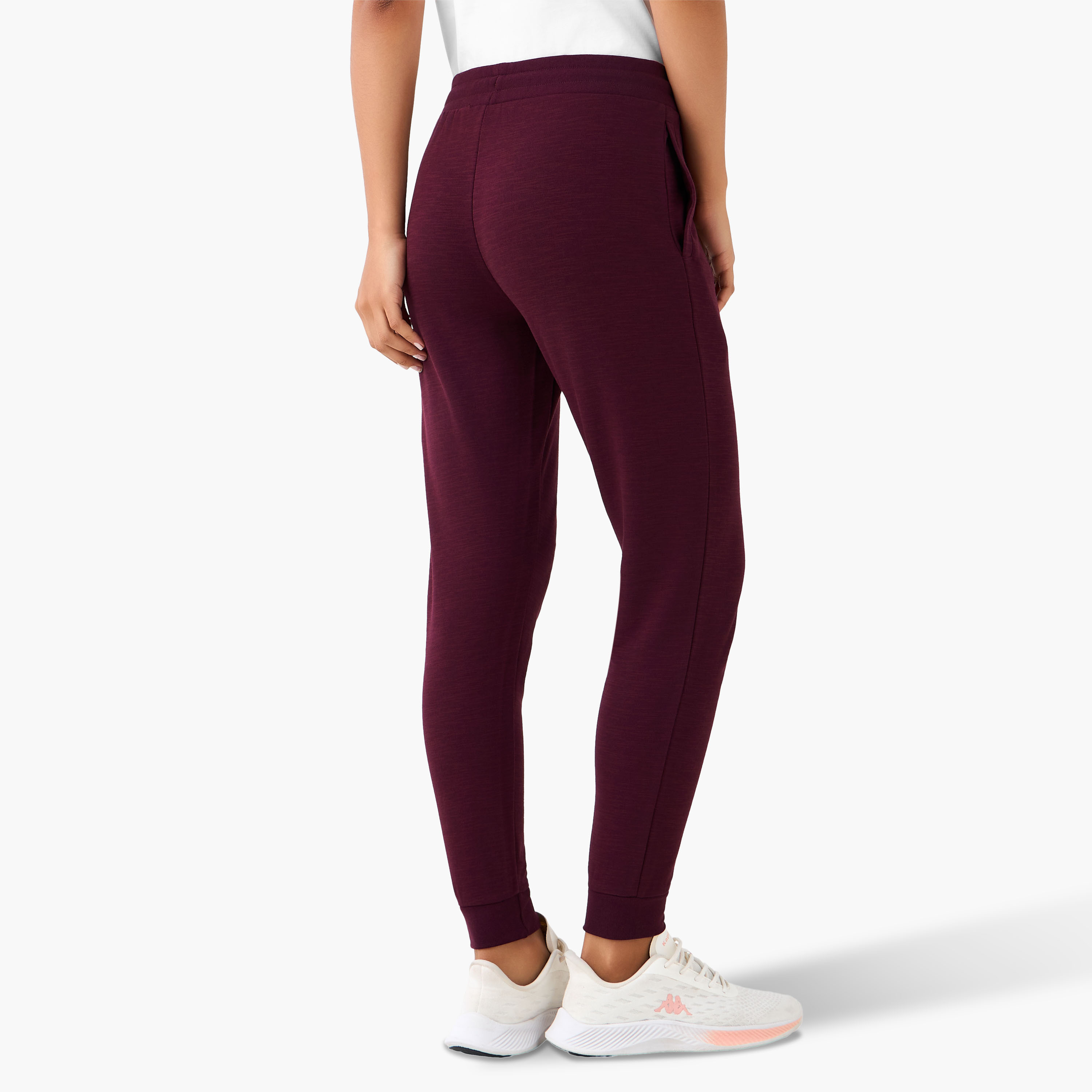 Kappa Regular Fit Joggers with Pockets-women-clothing-bottoms-joggers-image-4