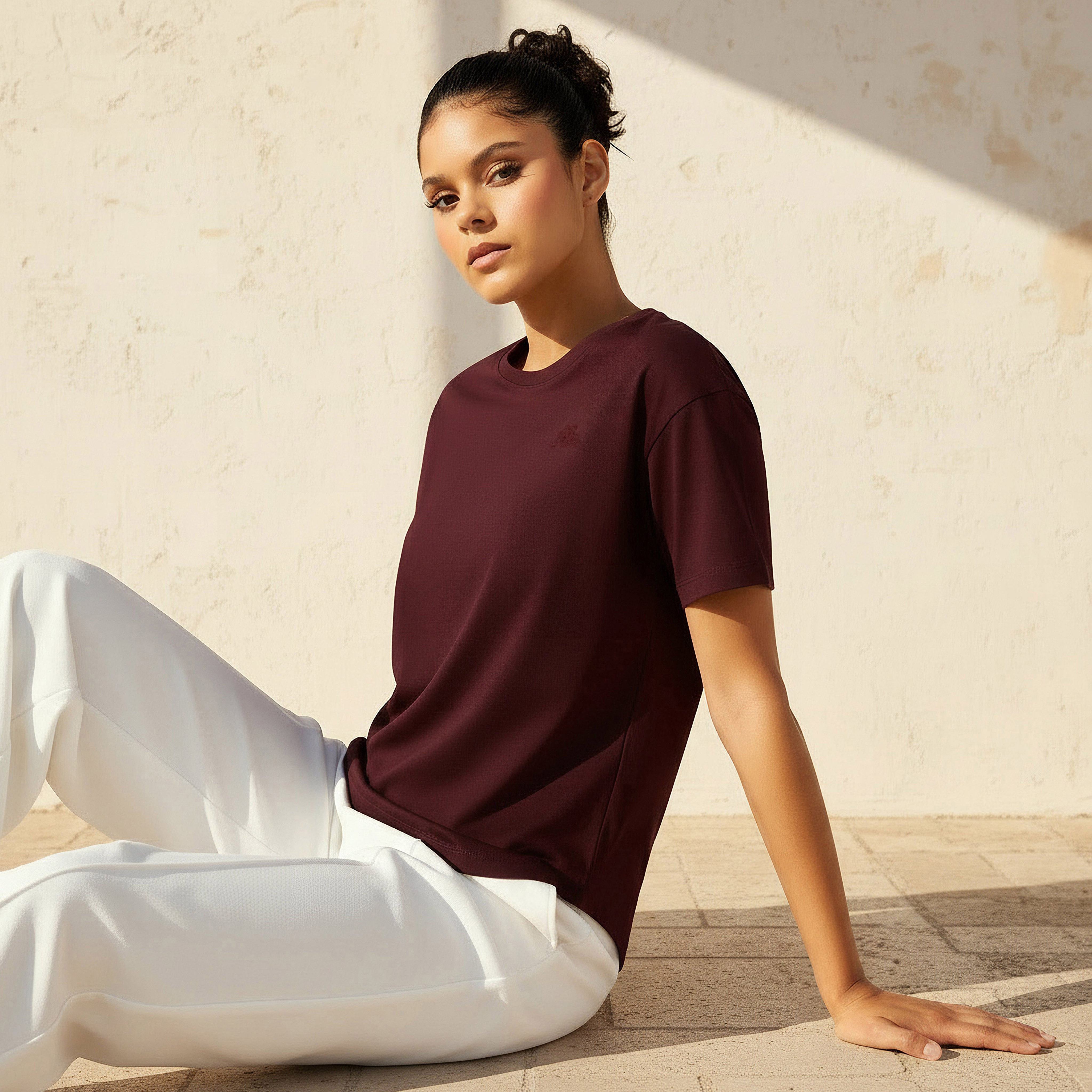 تيشيرت بتفاصيل شعار للنساء من كابا-women-clothing-tshirts-image-1