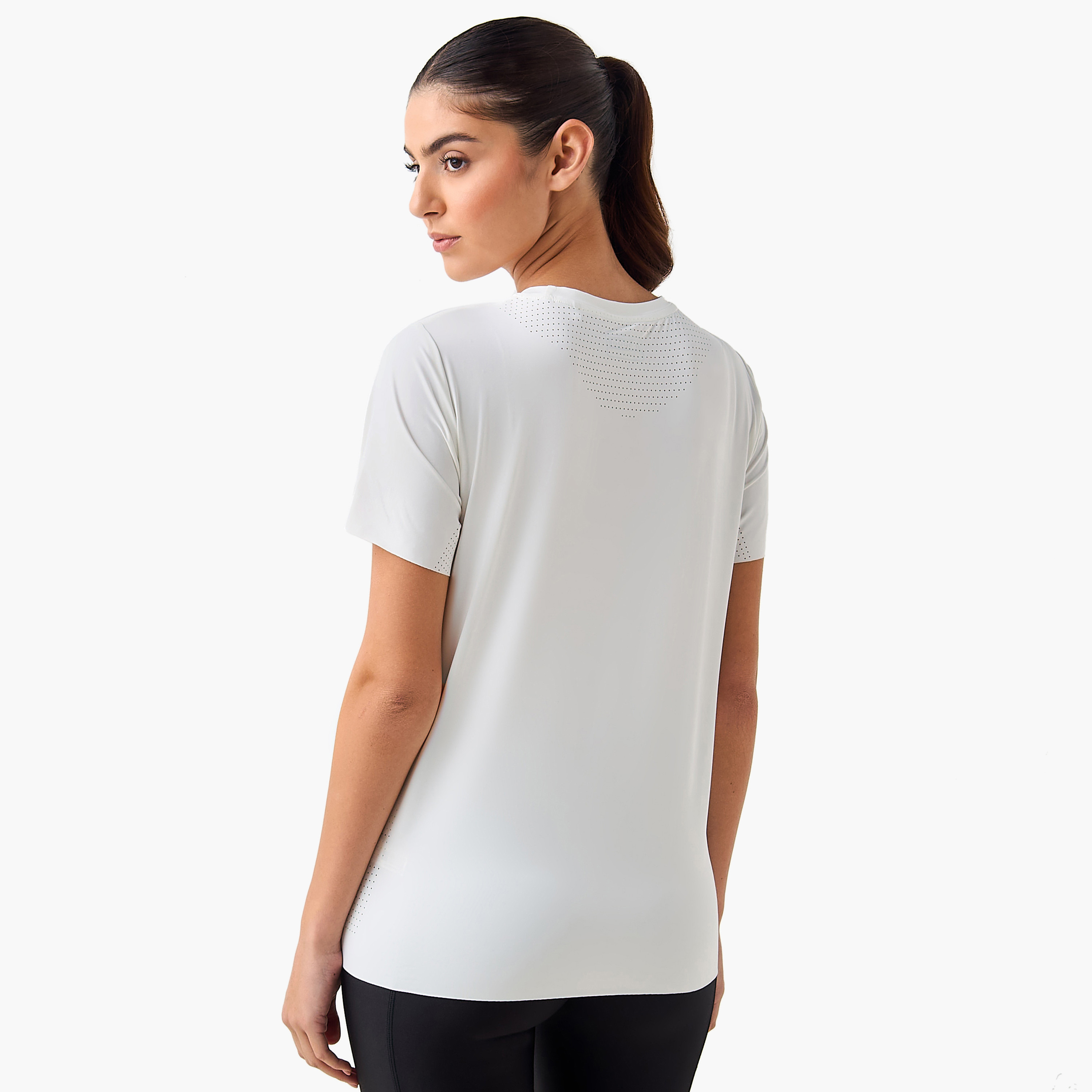 Kappa Women Lite Performance Perforated T-shirt-women-clothing-tshirts-image-5