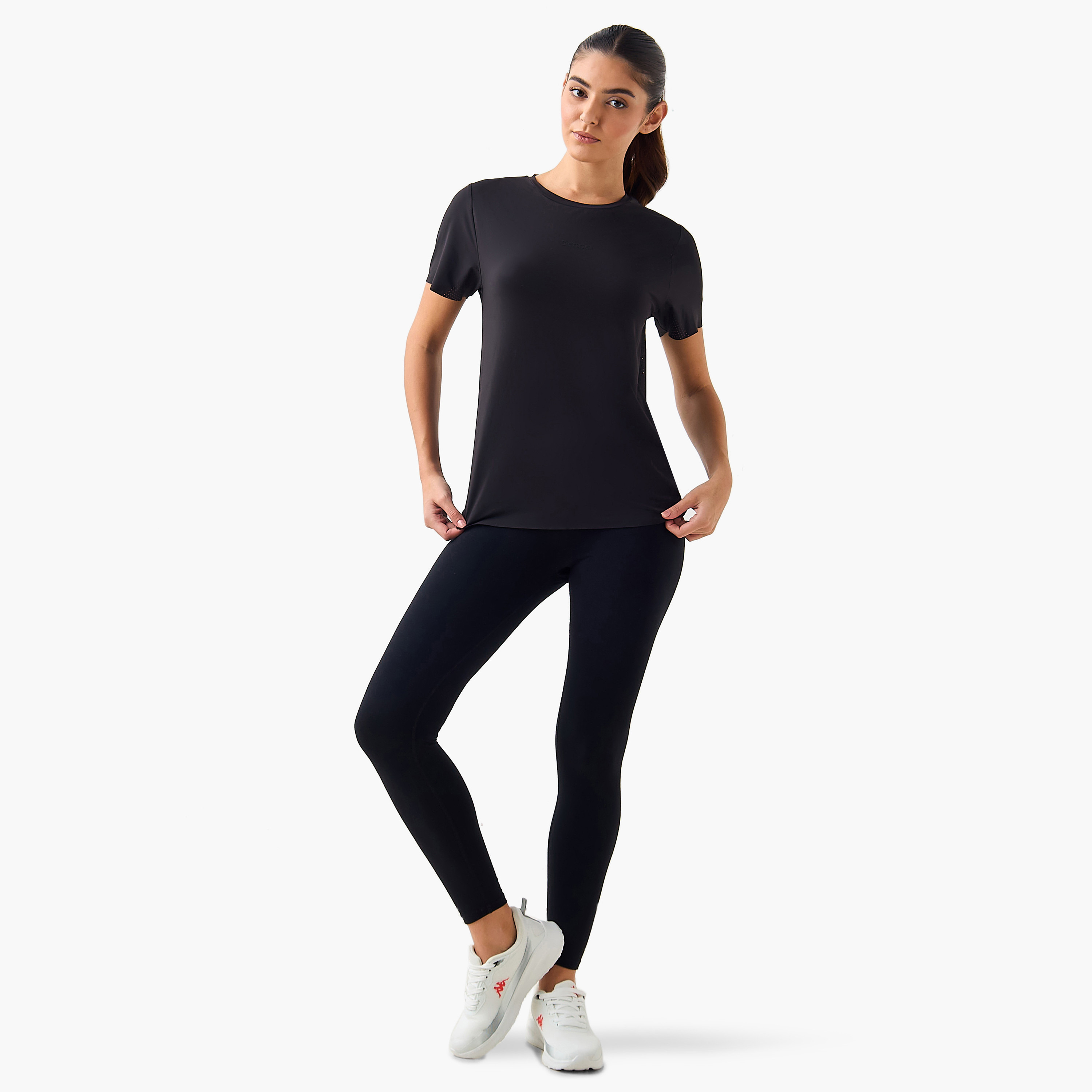 تيشيرت رياضي مثقب لايت للنساء من كابا-women-clothing-tshirts-image-4