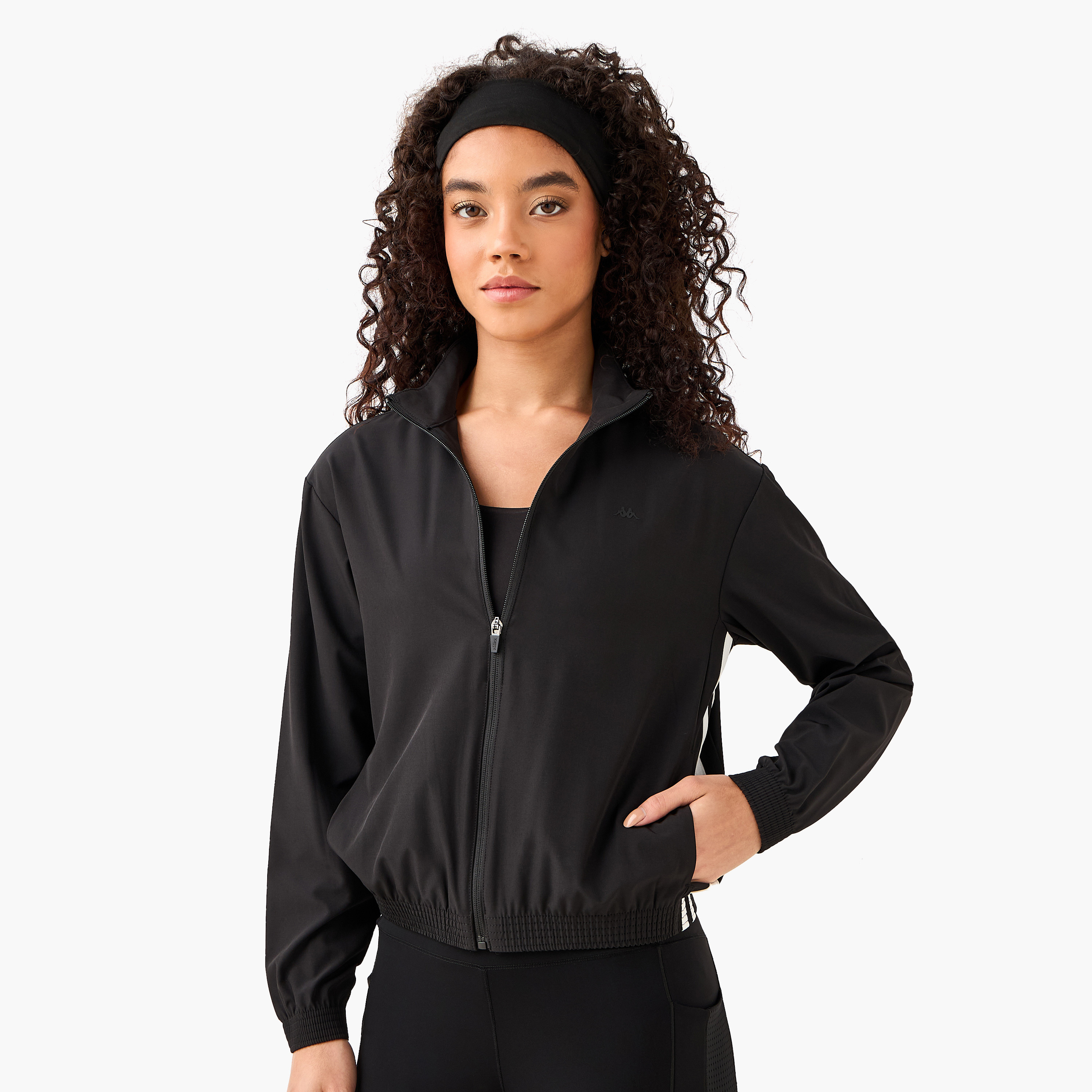 جاكيت بسحاب كامل مطاطي باتجاهين للنساء من كابا-women-clothing-coordsets-image-5