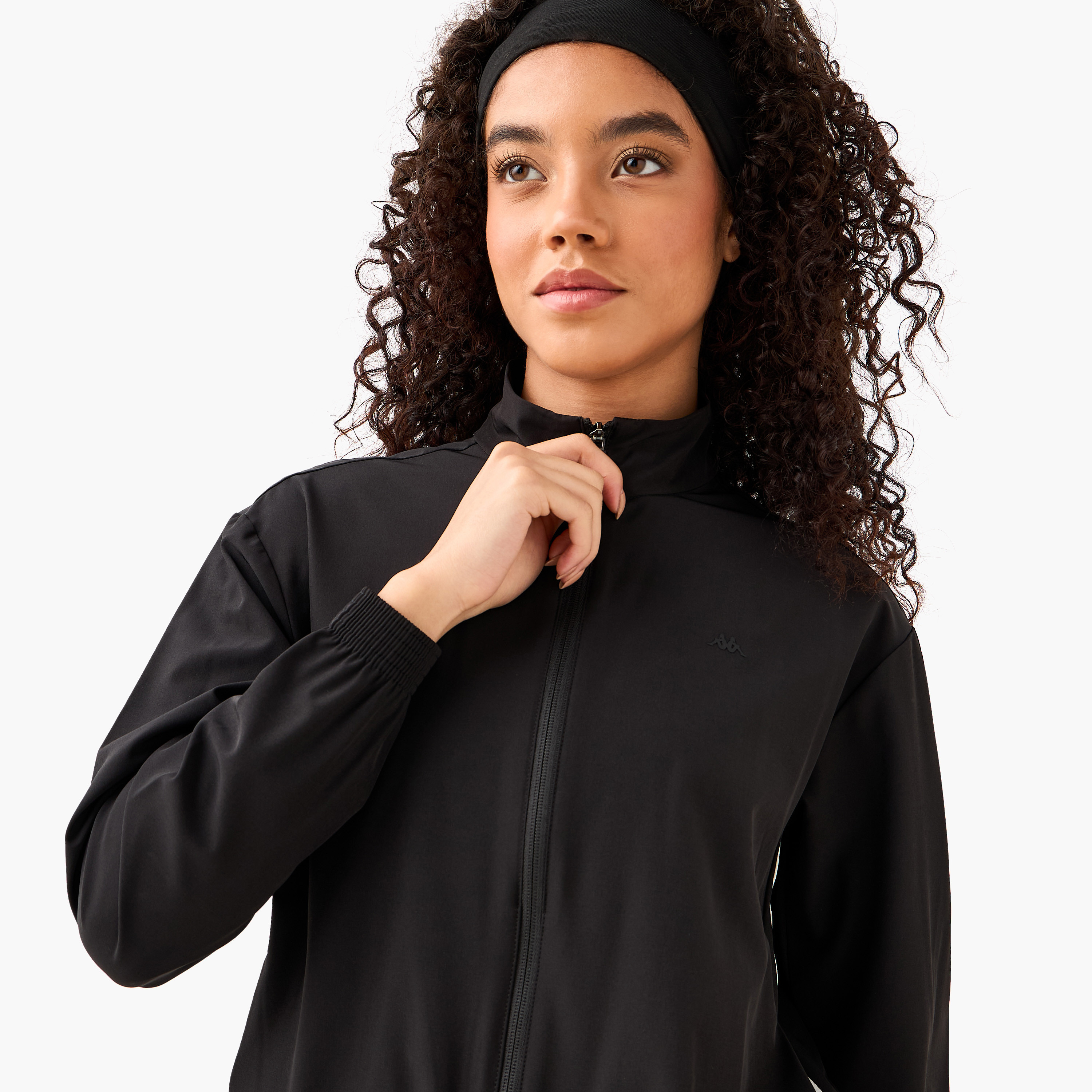 جاكيت بسحاب كامل مطاطي باتجاهين للنساء من كابا-women-clothing-coordsets-image-1