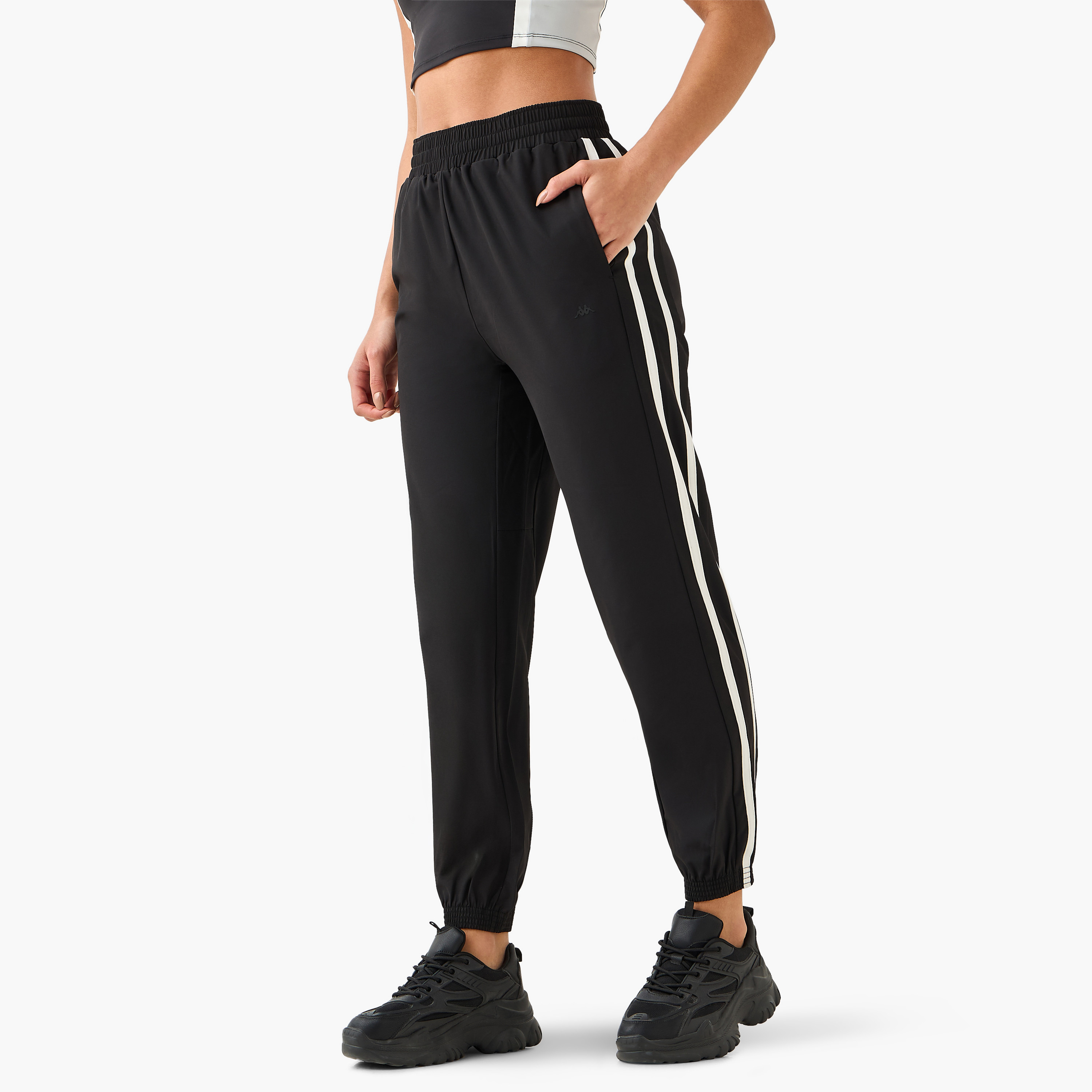 Kappa Women Tape Detail Joggers-women-clothing-bottoms-joggers-image-2