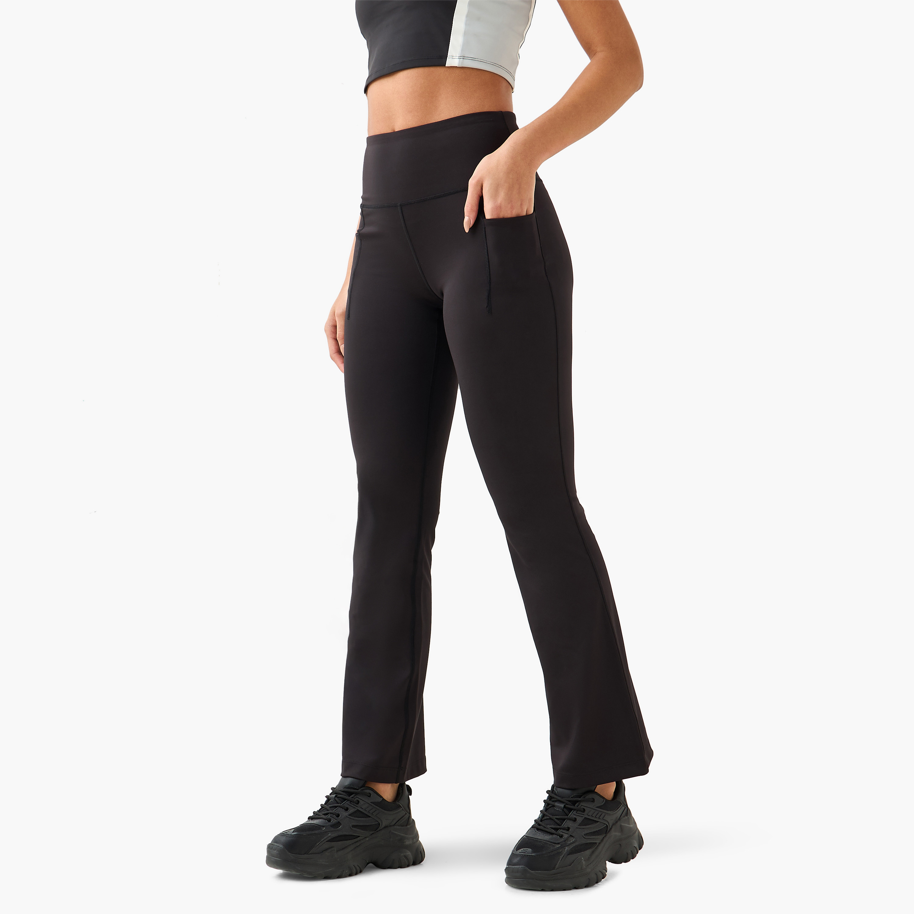 Kappa Women Fit and Flare 2 Way Stretch Leggings-sports-women-clothing-activewearleggings-image-2