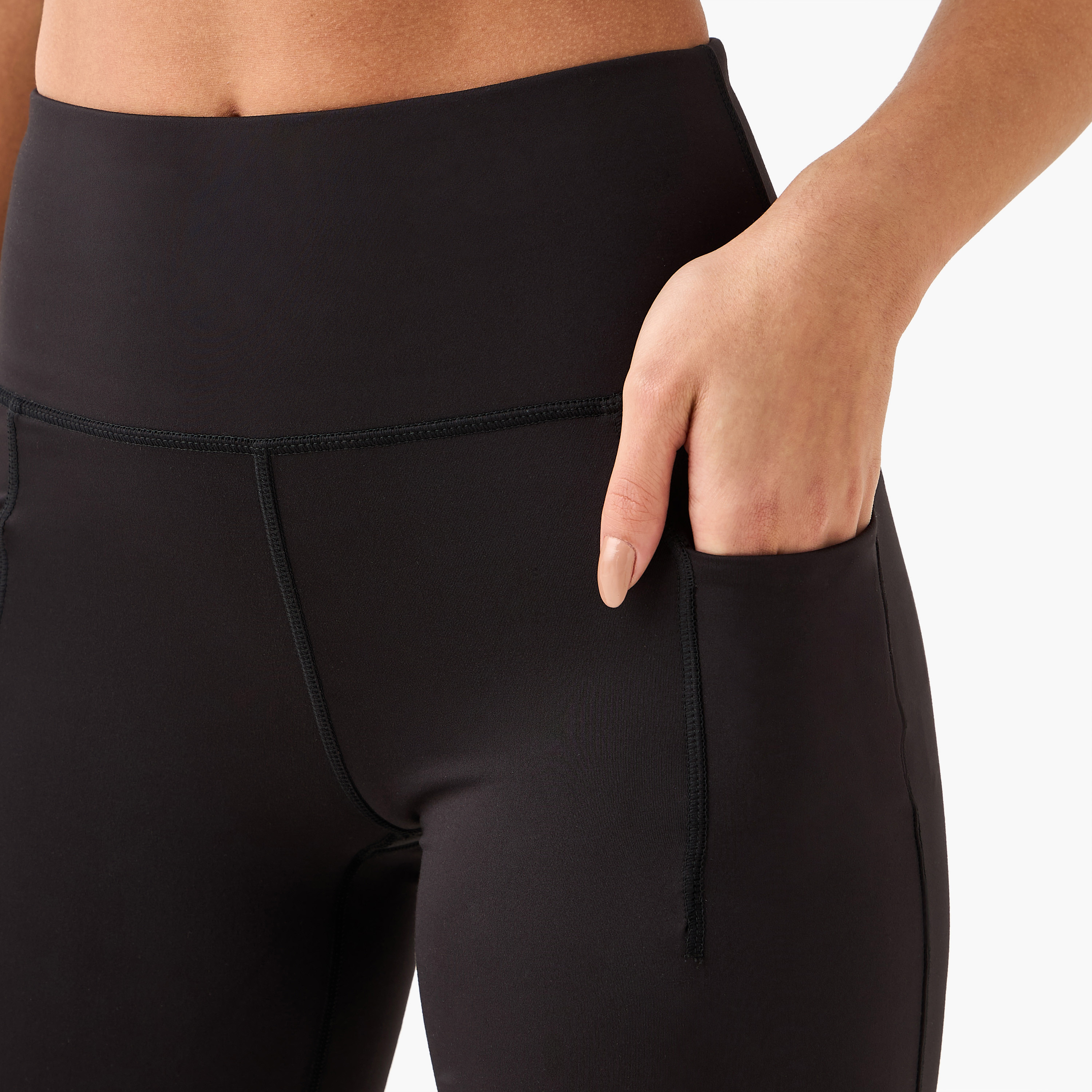Kappa Women Fit and Flare 2 Way Stretch Leggings-sports-women-clothing-activewearleggings-image-5