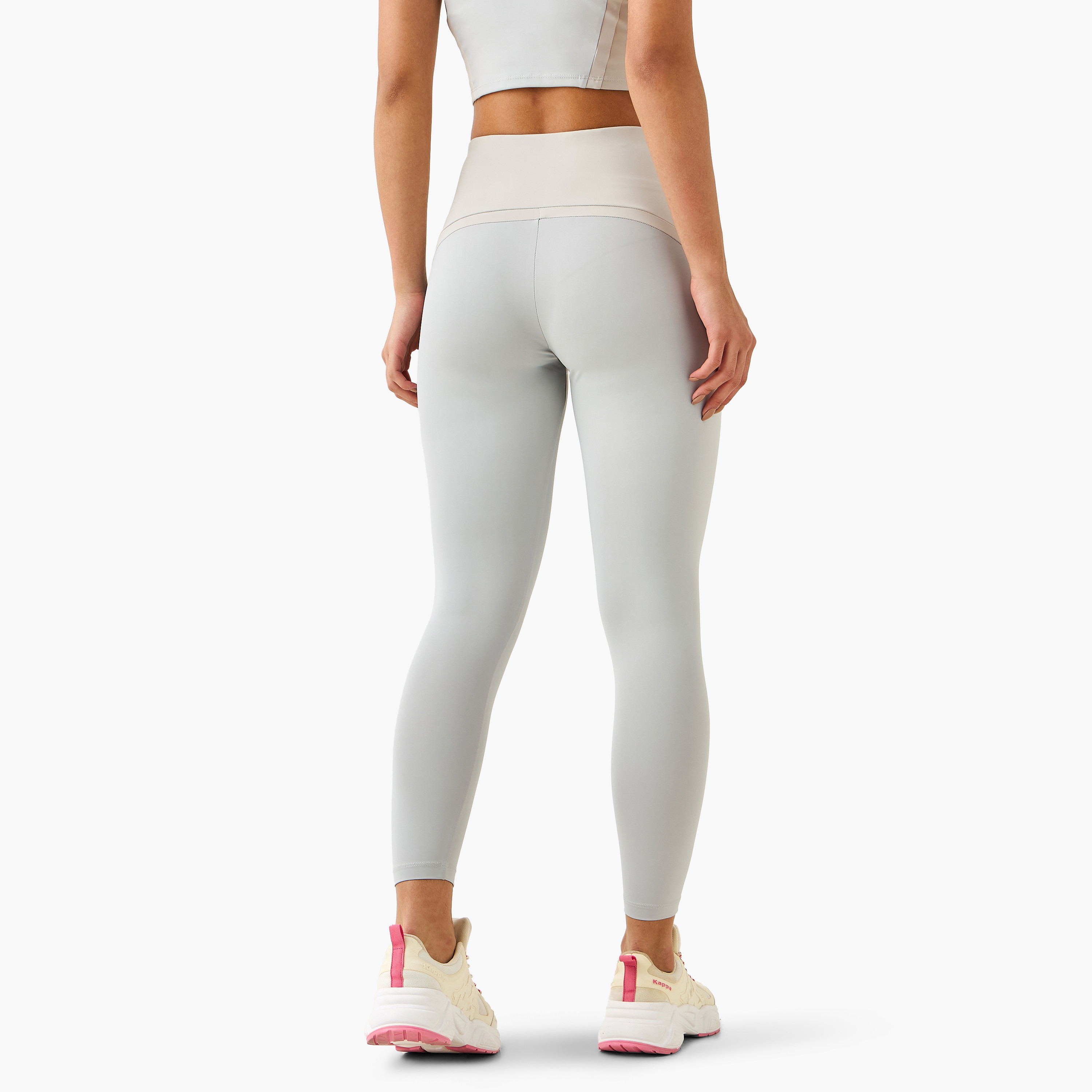 Kappa Women Colourblocked Leggings-sports-women-clothing-activewearleggings-image-4