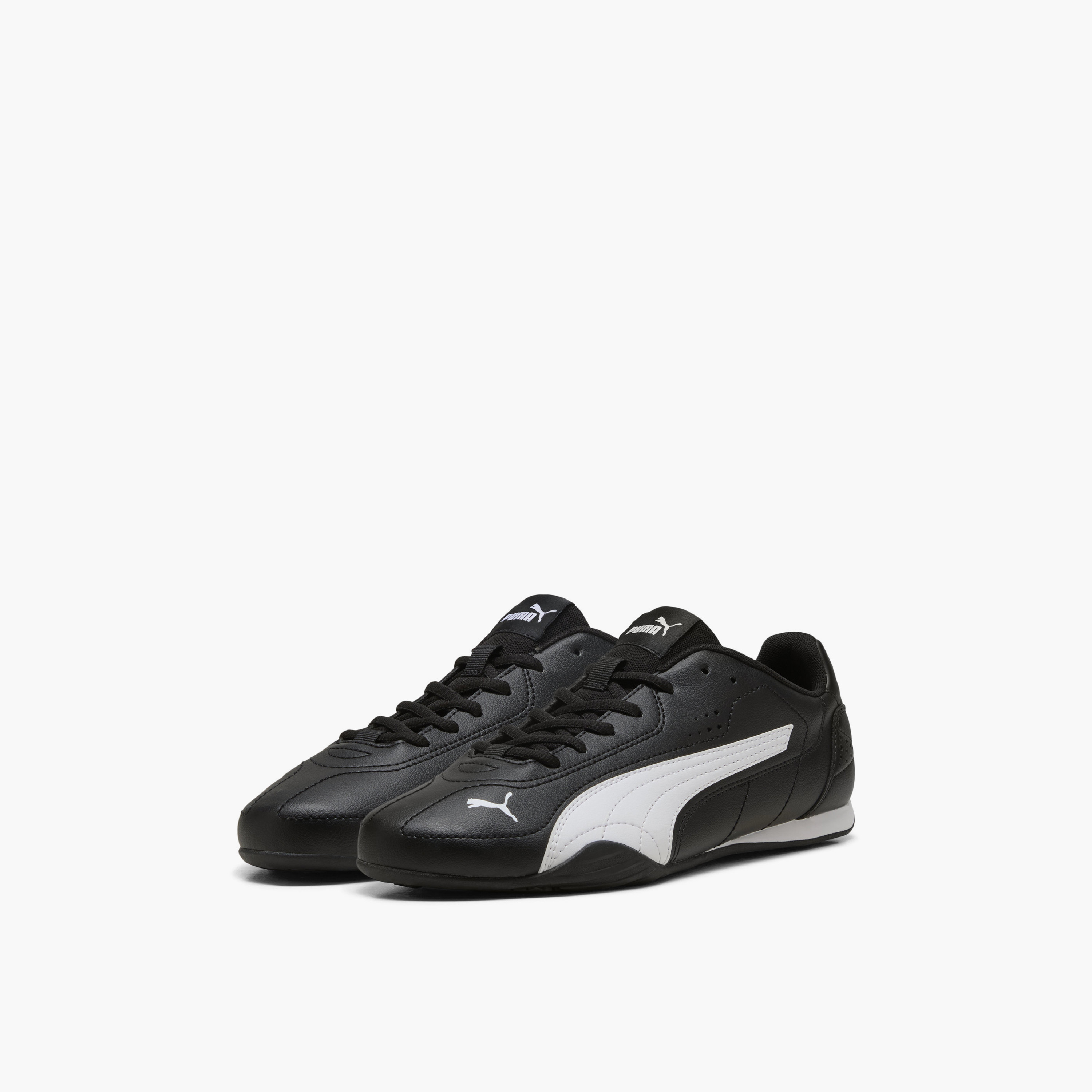 Puma Men Catch Leather Lace-Up Low Ankle Sneakers-sports-men-shoes-image-1