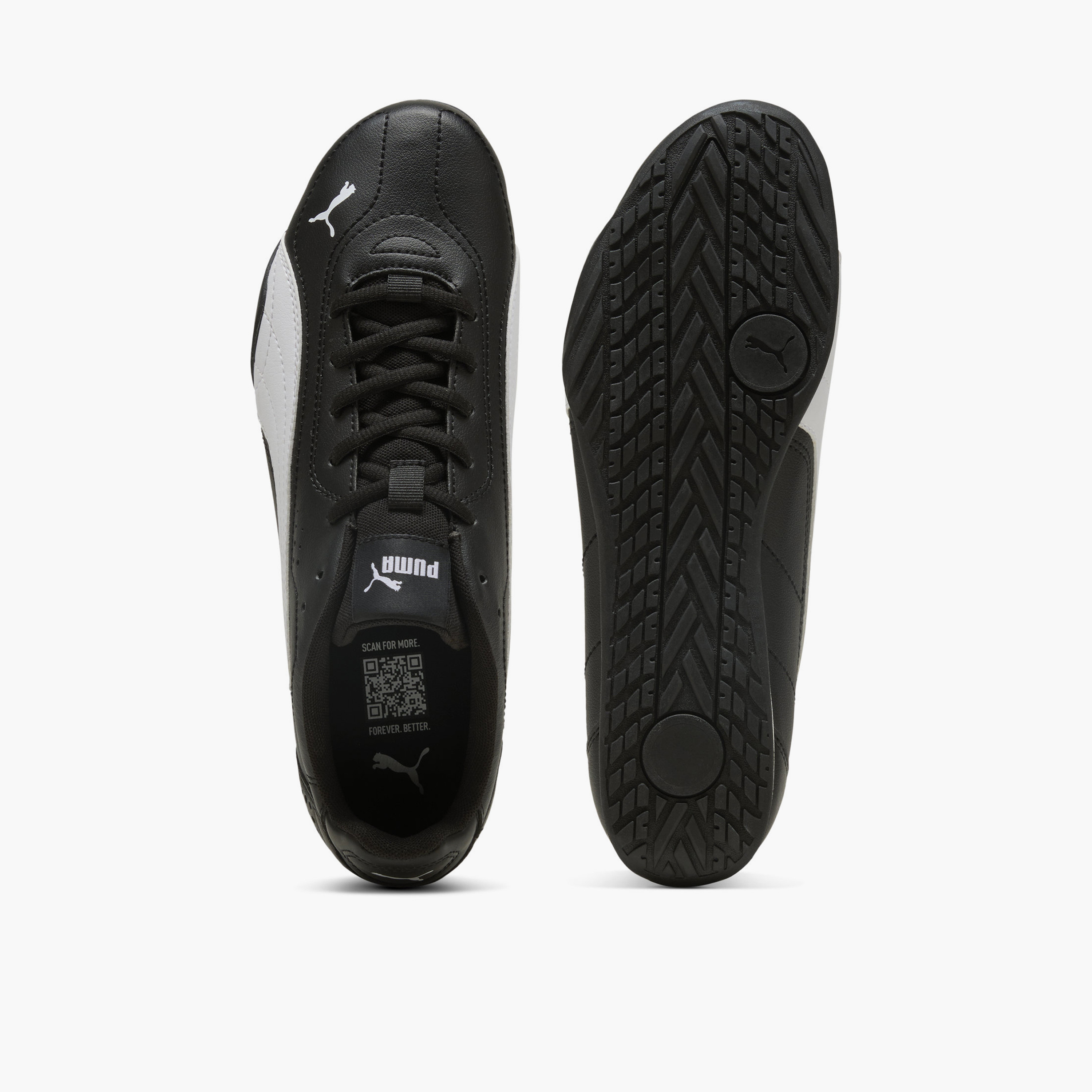 Puma Men Catch Leather Lace-Up Low Ankle Sneakers-sports-men-shoes-image-4
