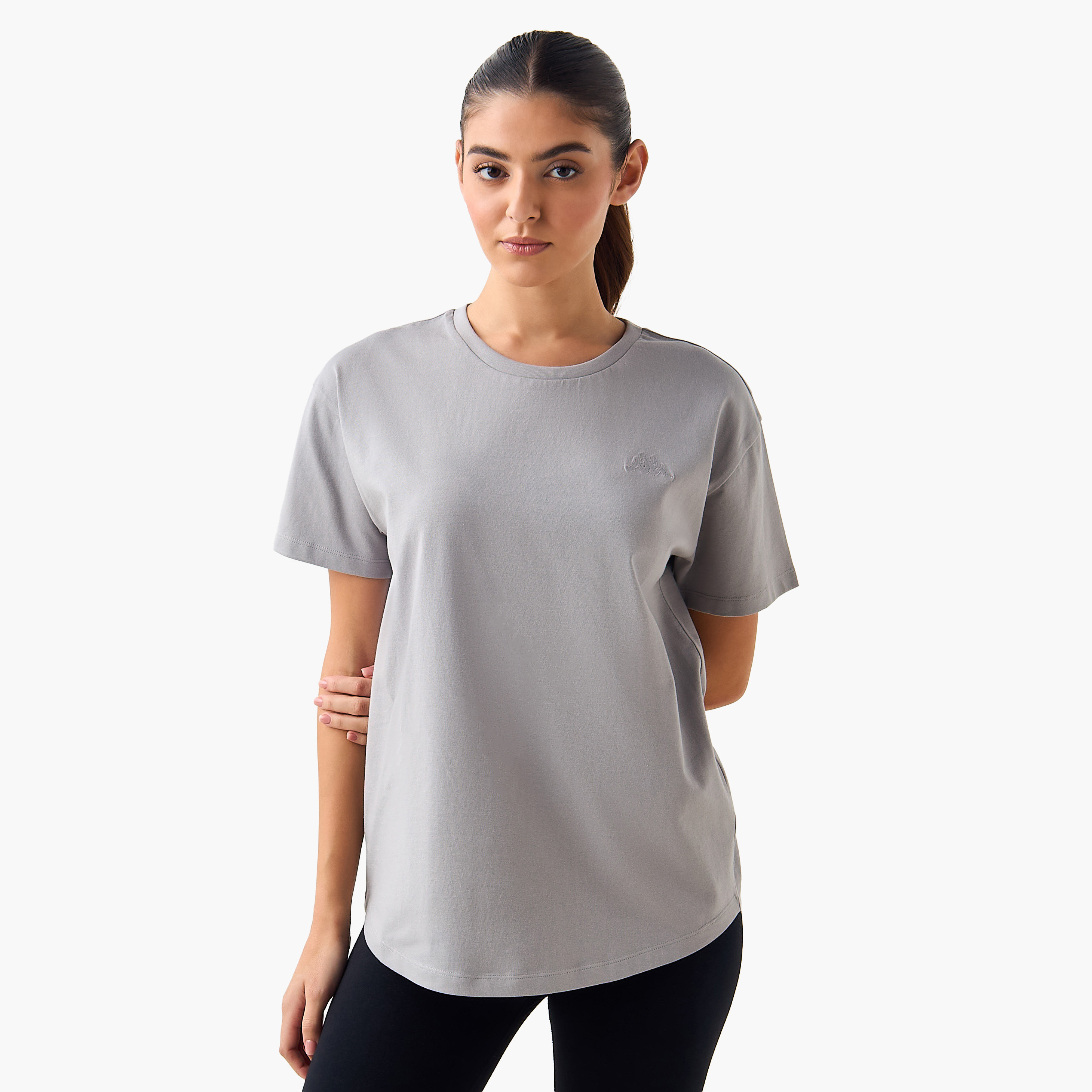 Kappa Women Logo Embroidered T-shirt-women-clothing-tshirts-image-3