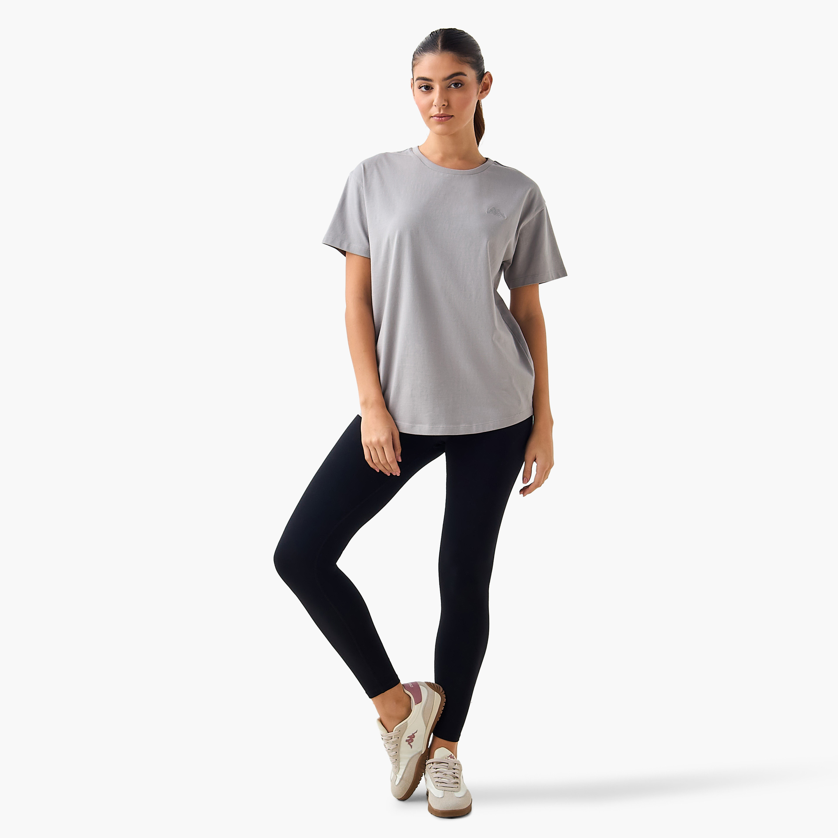 Kappa Women Logo Embroidered T-shirt-women-clothing-tshirts-image-4