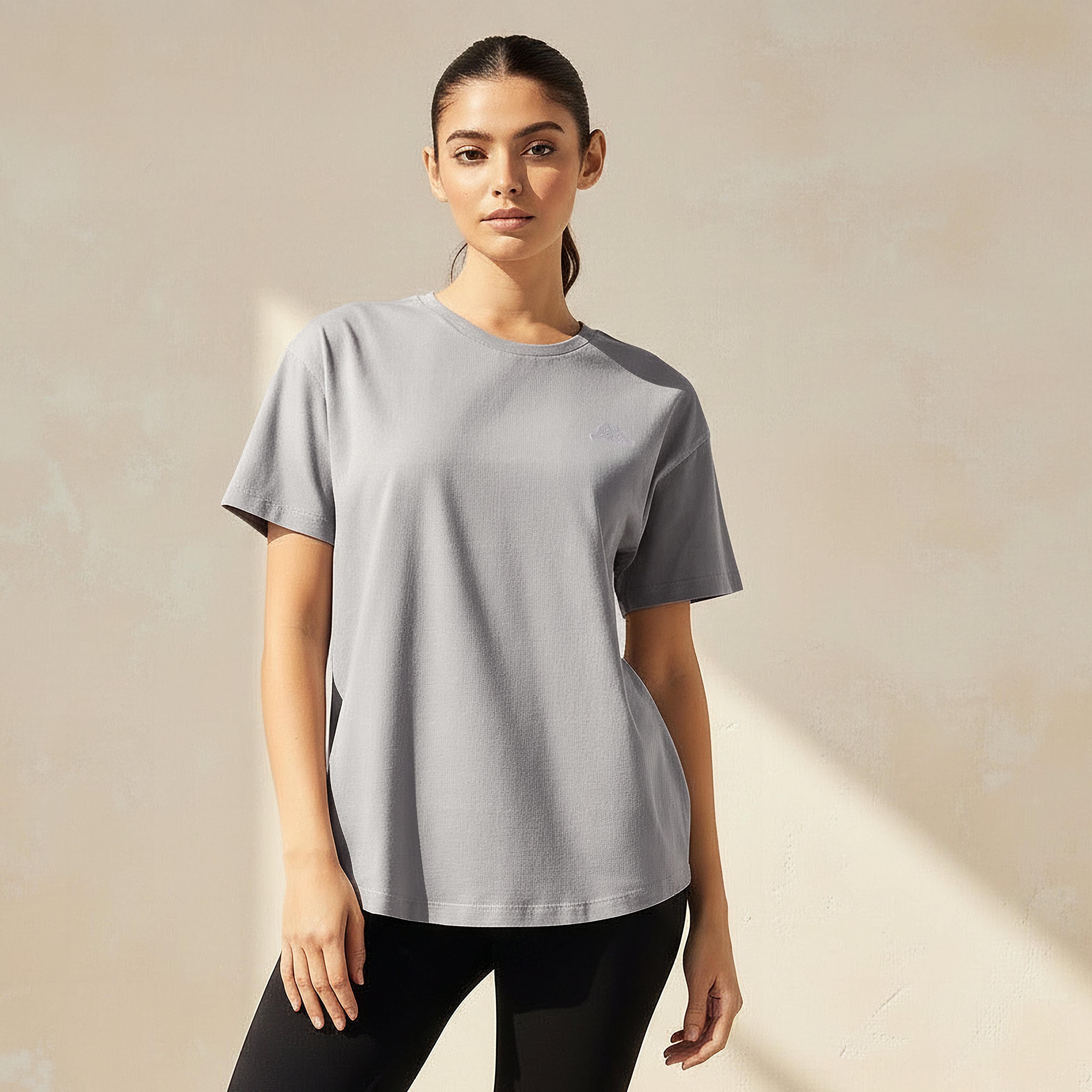 Kappa Women Logo Embroidered T-shirt-women-clothing-tshirts-image-1