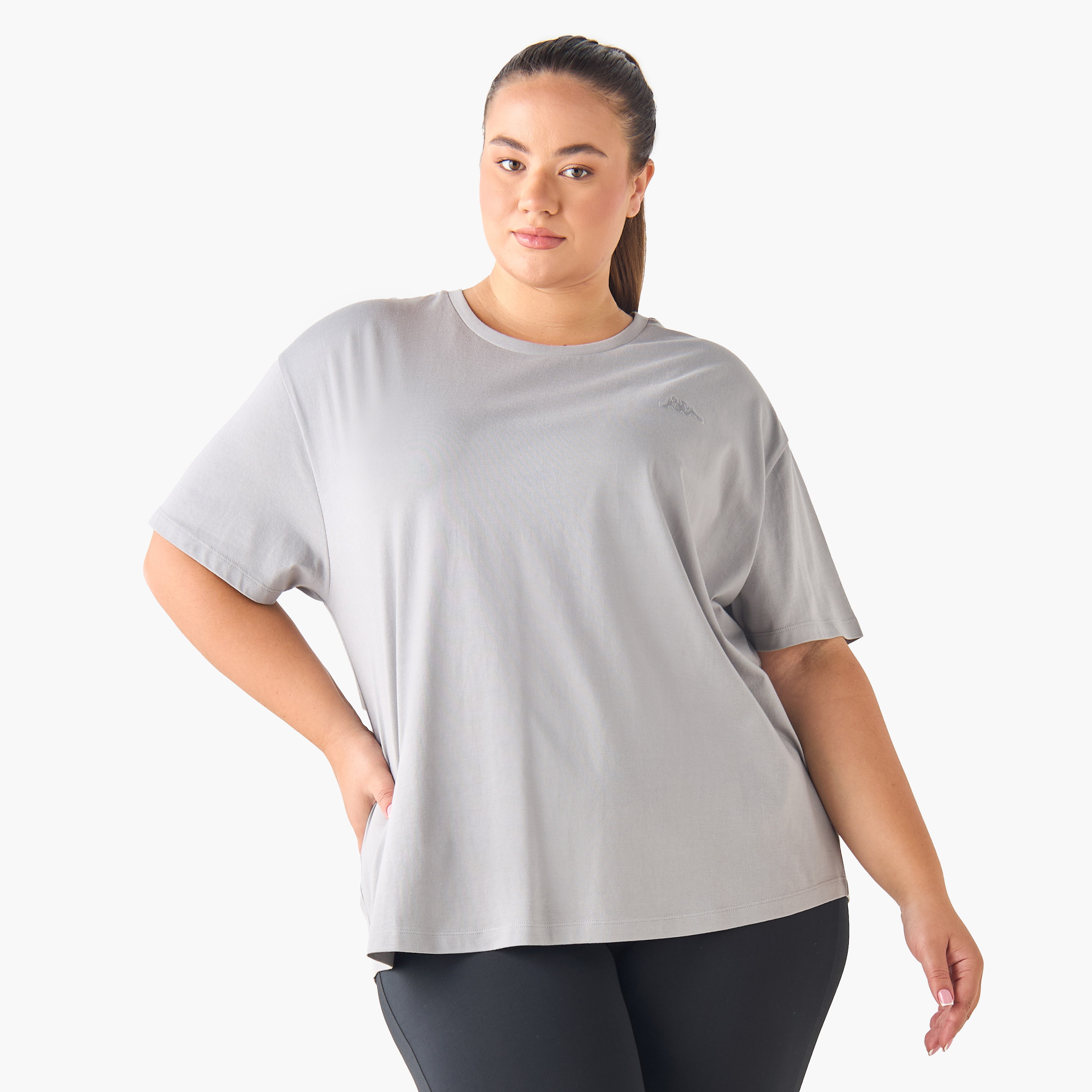 Kappa Women Logo Embroidered T-shirt-women-clothing-tshirts-image-2