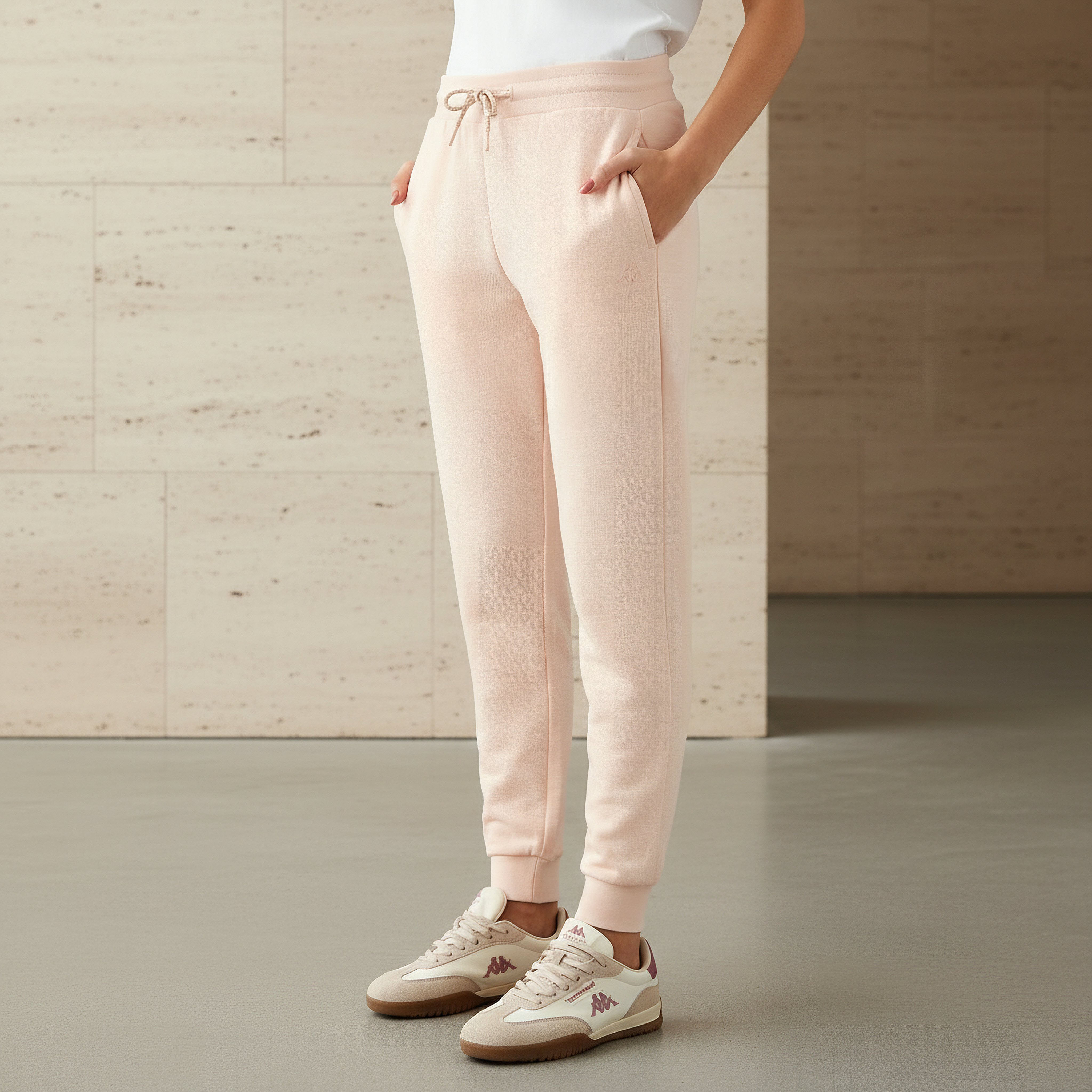 Kappa Women Drawstring Waist Joggers-women-clothing-bottoms-joggers-image-1