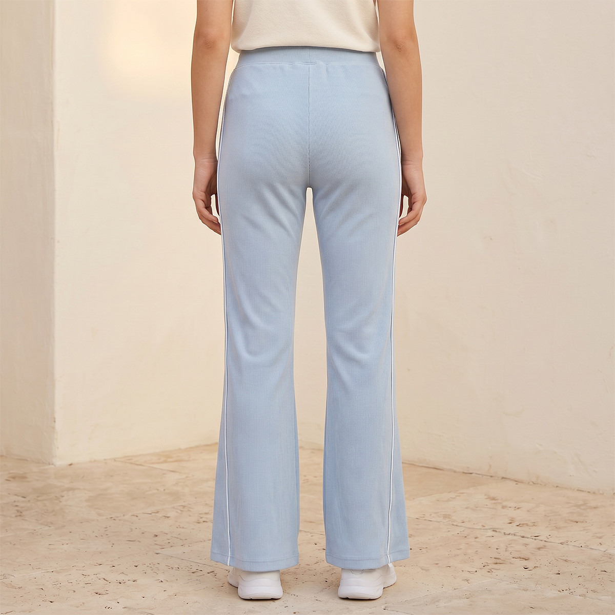 Kappa 2 Way Stretch Ribbed Wide Leg Pants-women-clothing-bottoms-joggers-image-4
