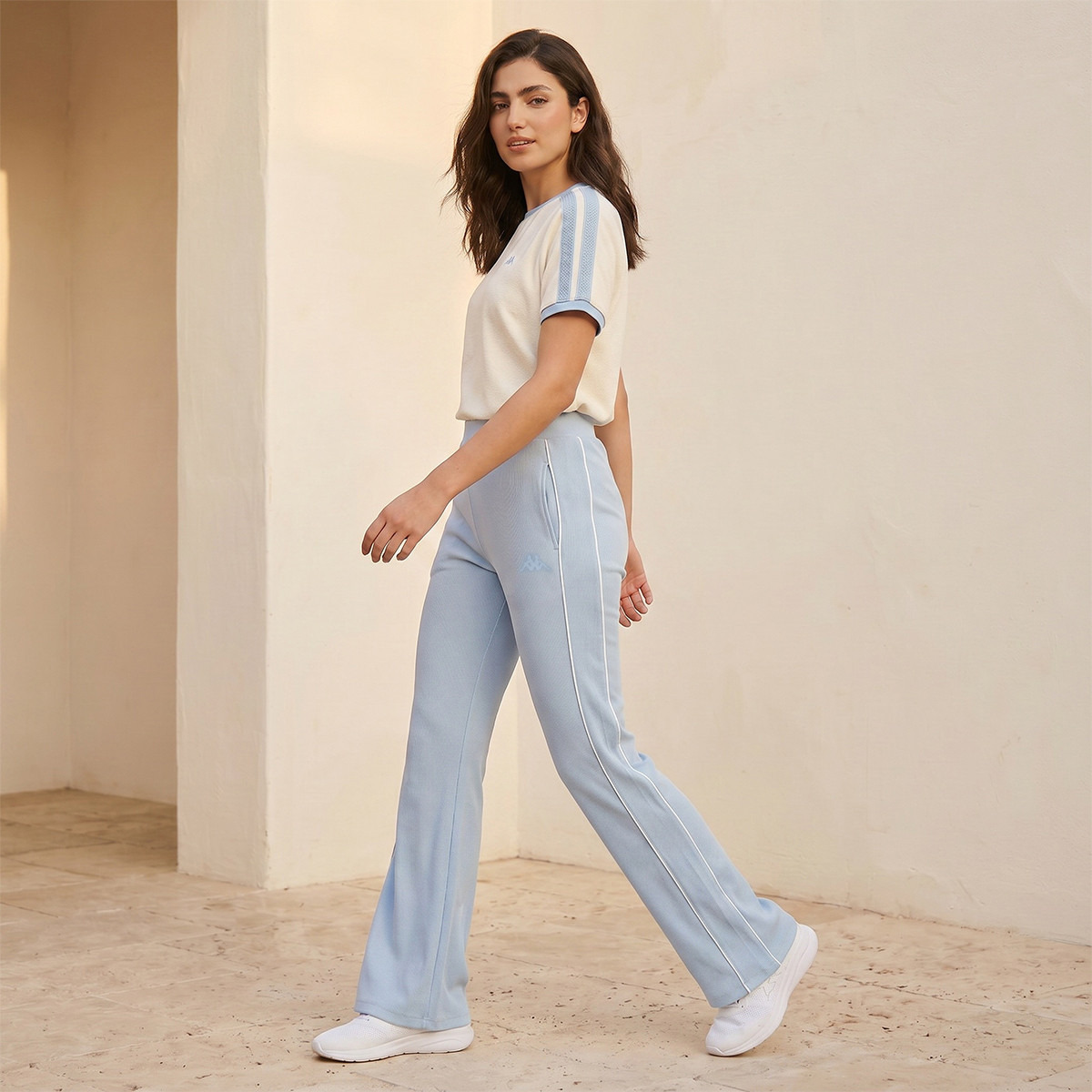 Kappa 2 Way Stretch Ribbed Wide Leg Pants-women-clothing-bottoms-joggers-image-5