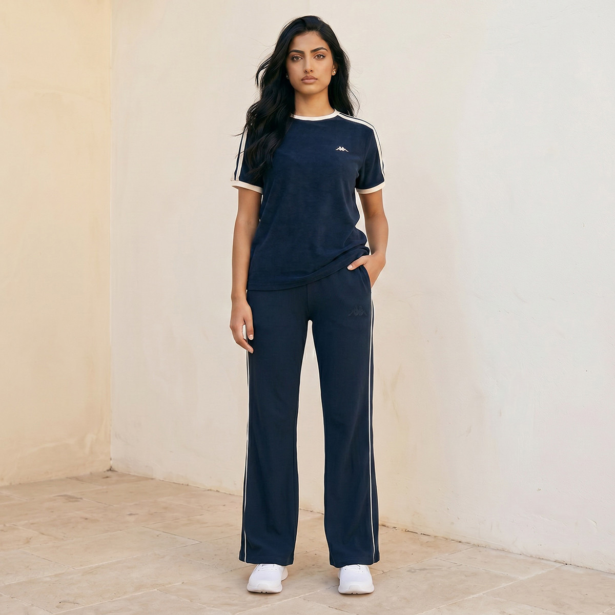 Kappa 2 Way Stretch Ribbed Wide Leg Pants-women-clothing-bottoms-joggers-image-3
