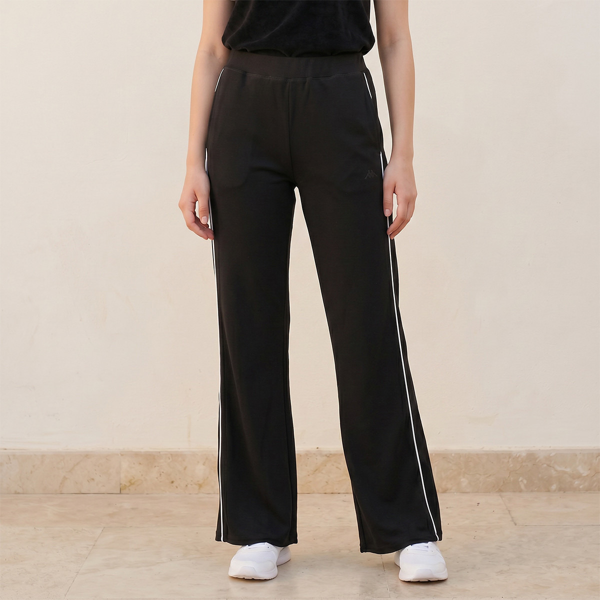 Kappa 2 Way Stretch Ribbed Wide Leg Pants-women-clothing-bottoms-joggers-image-1