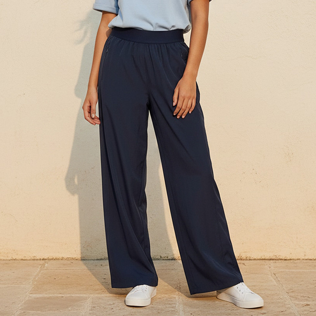 Kappa 2 Way Stretch Wide Leg Pants-women-clothing-bottoms-joggers-image-1