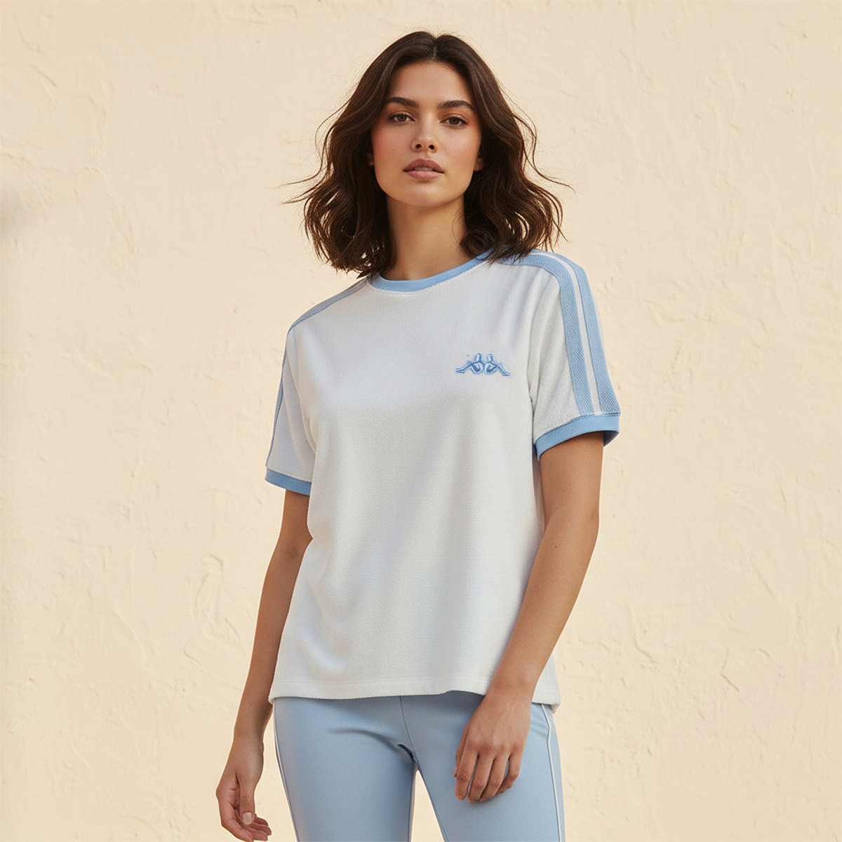 Kappa Logo Embroidered T-shirt-sports-women-clothing-tshirtsandvests-image-1